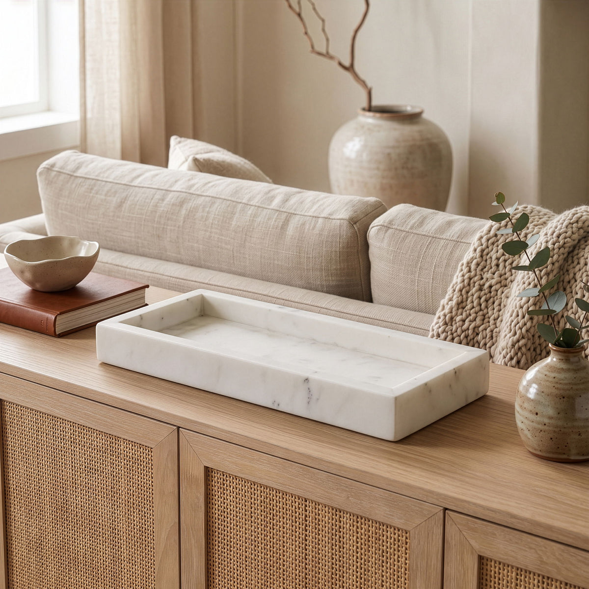Michael - Genuine Marble Tray