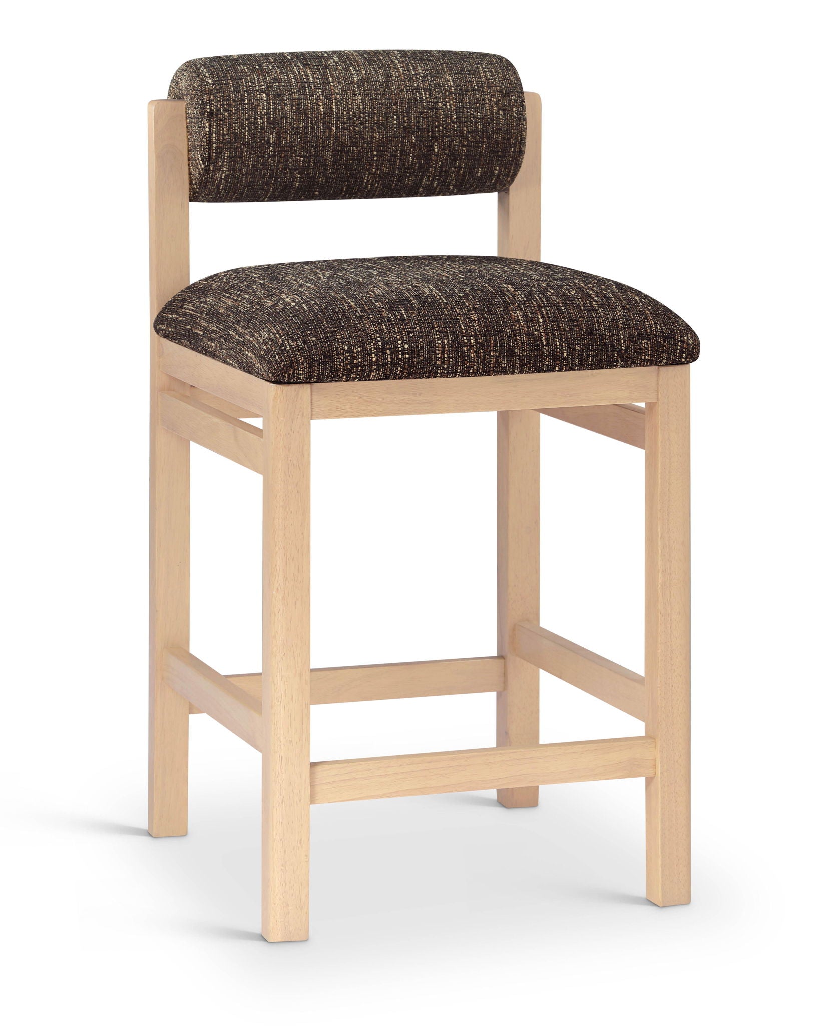 Roundhill - Fabric Counter Stool - Natural Frame - Urban Living Furniture (Los Angeles, CA)