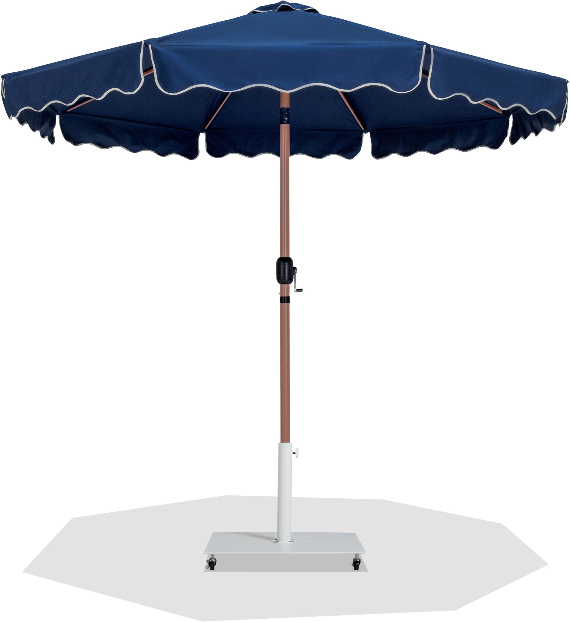 Amalfi - Aluminum Patio Umbrella - White Base / Light Brown Pole - Urban Living Furniture (Los Angeles, CA)