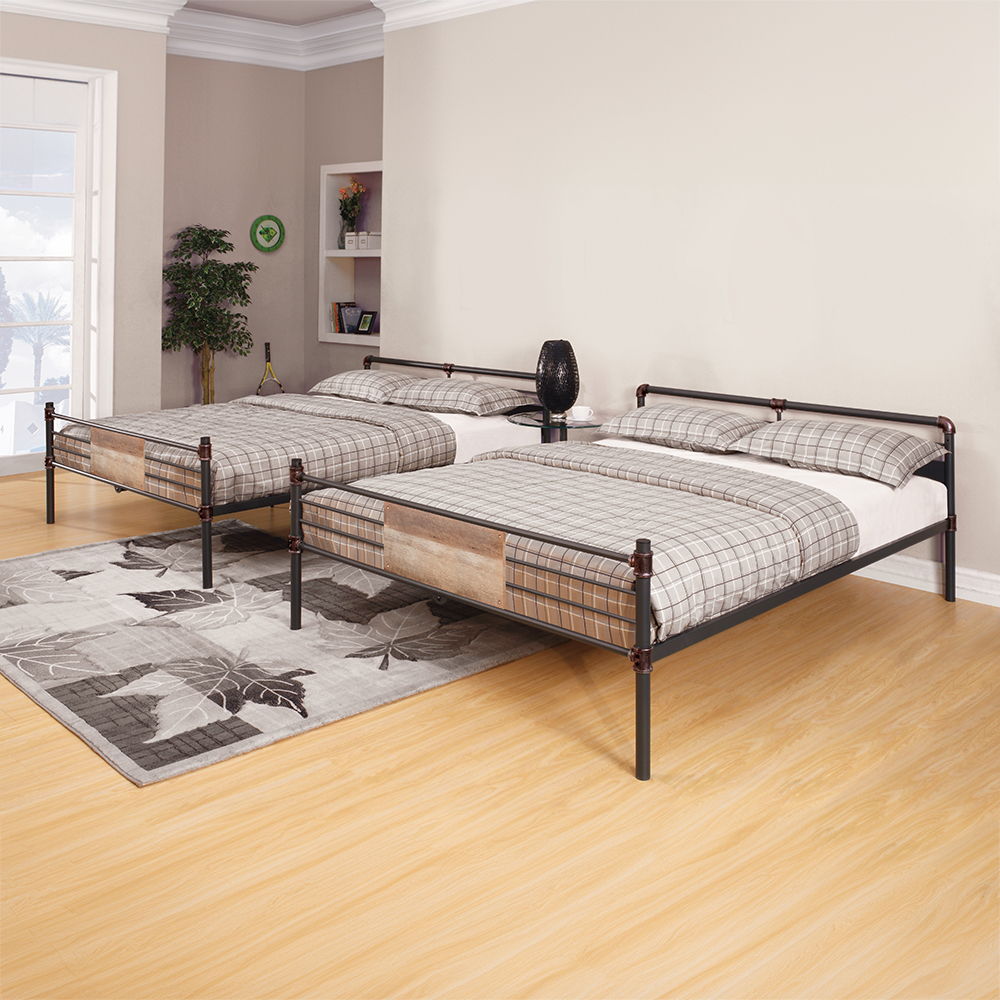 Brantley - Double Queen Bunk Bed - Sandy Black & Dark Bronze Hand-Brushed - Urban Living Furniture (Los Angeles, CA)