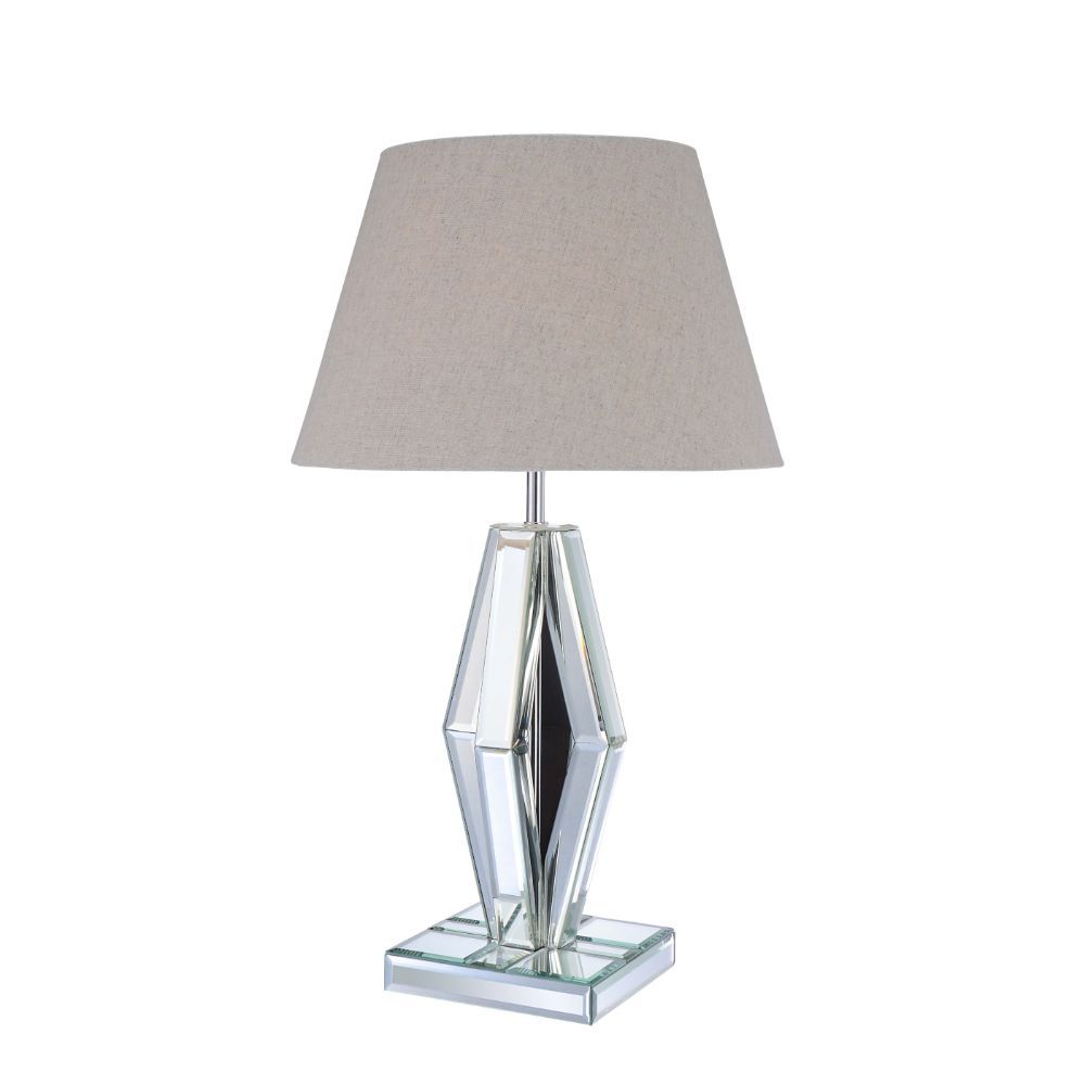Britt - Table Lamp - Mirrored & Chrome - Urban Living Furniture (Los Angeles, CA)