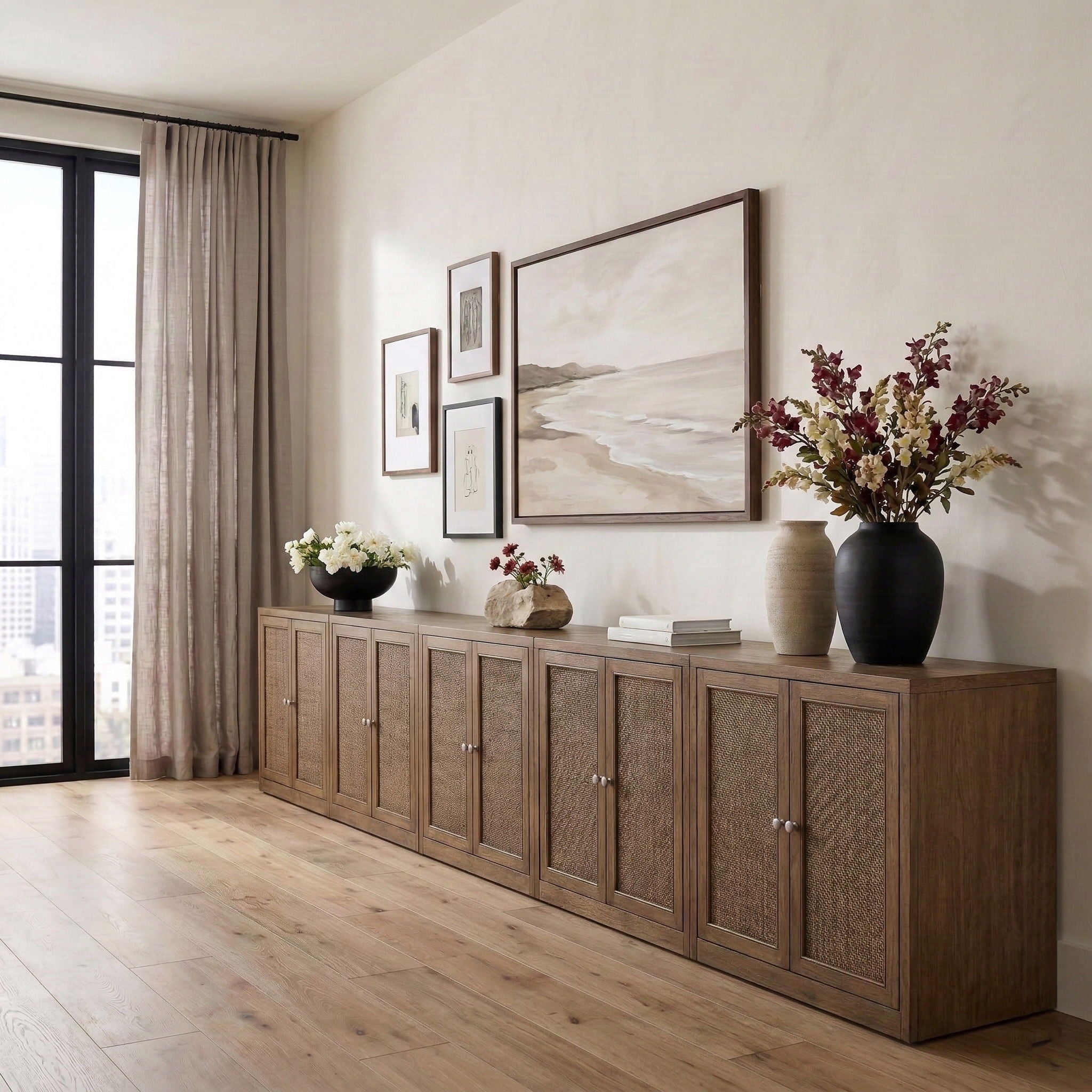 Vero - Solid Wood And Oak Venee Sideboard/Buffet - Urban Living Furniture (Los Angeles, CA)