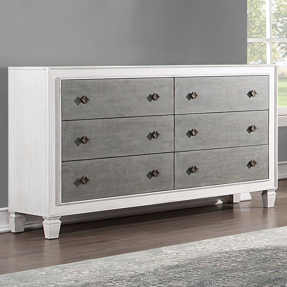 Katia - Dresser - Rustic Gray & Weathered White - Urban Living Furniture (Los Angeles, CA)