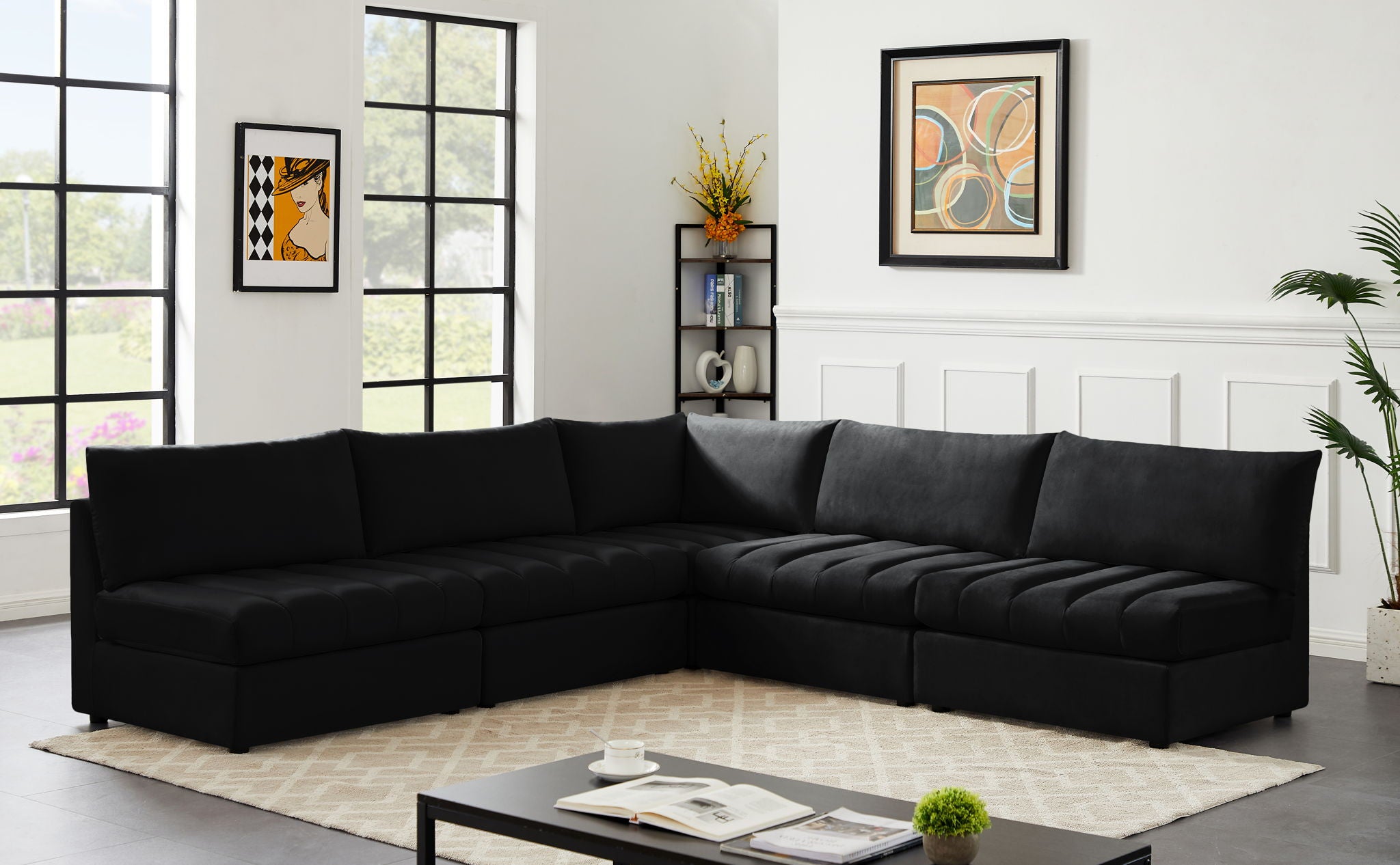 Jacob - Modular Corner Armless Sectional 5 Piece - Urban Living Furniture (Los Angeles, CA)