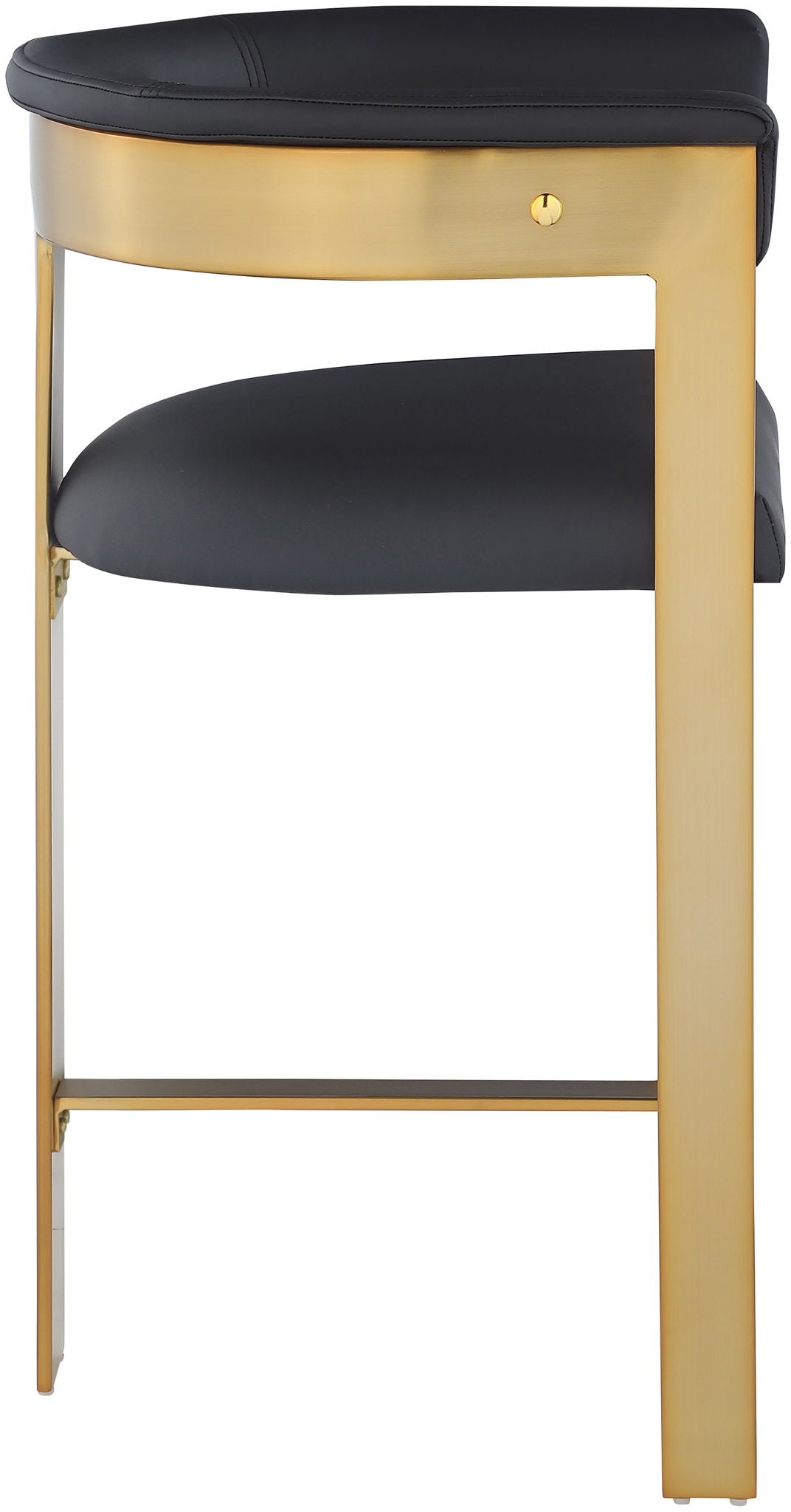Romeo - Faux Leather Counter Stool With Gold Base (Set of 2) - Urban Living Furniture (Los Angeles, CA)