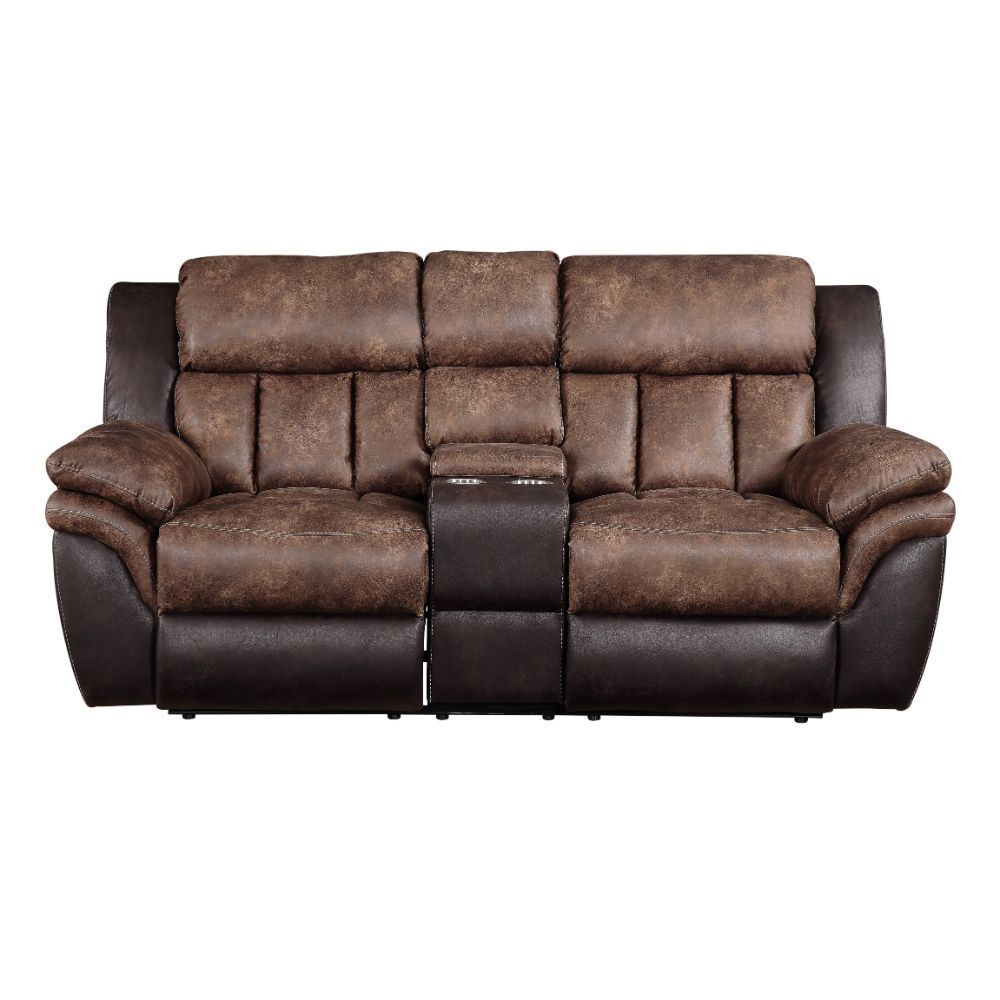Jaylen - Loveseat - Toffee & Espresso Polished Microfiber - Urban Living Furniture (Los Angeles, CA)