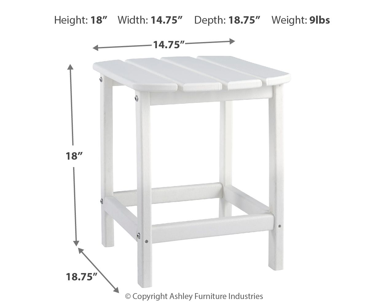 Sundown Treasure - Outdoor End Table - Urban Living Furniture (Los Angeles, CA)