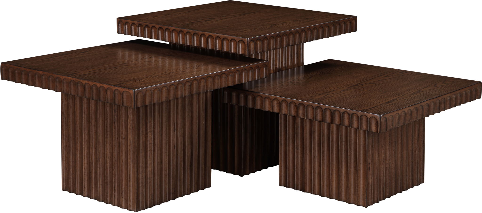 Spencer - Oak Veneer 3 Piece Coffee Tabl - Urban Living Furniture (Los Angeles, CA)
