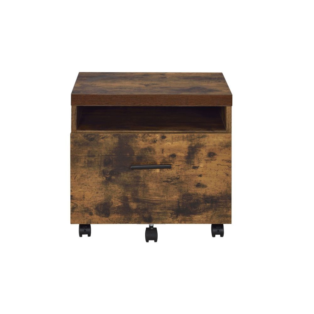 Bob - File Cabinet - Weathered Oak & Black - Urban Living Furniture (Los Angeles, CA)