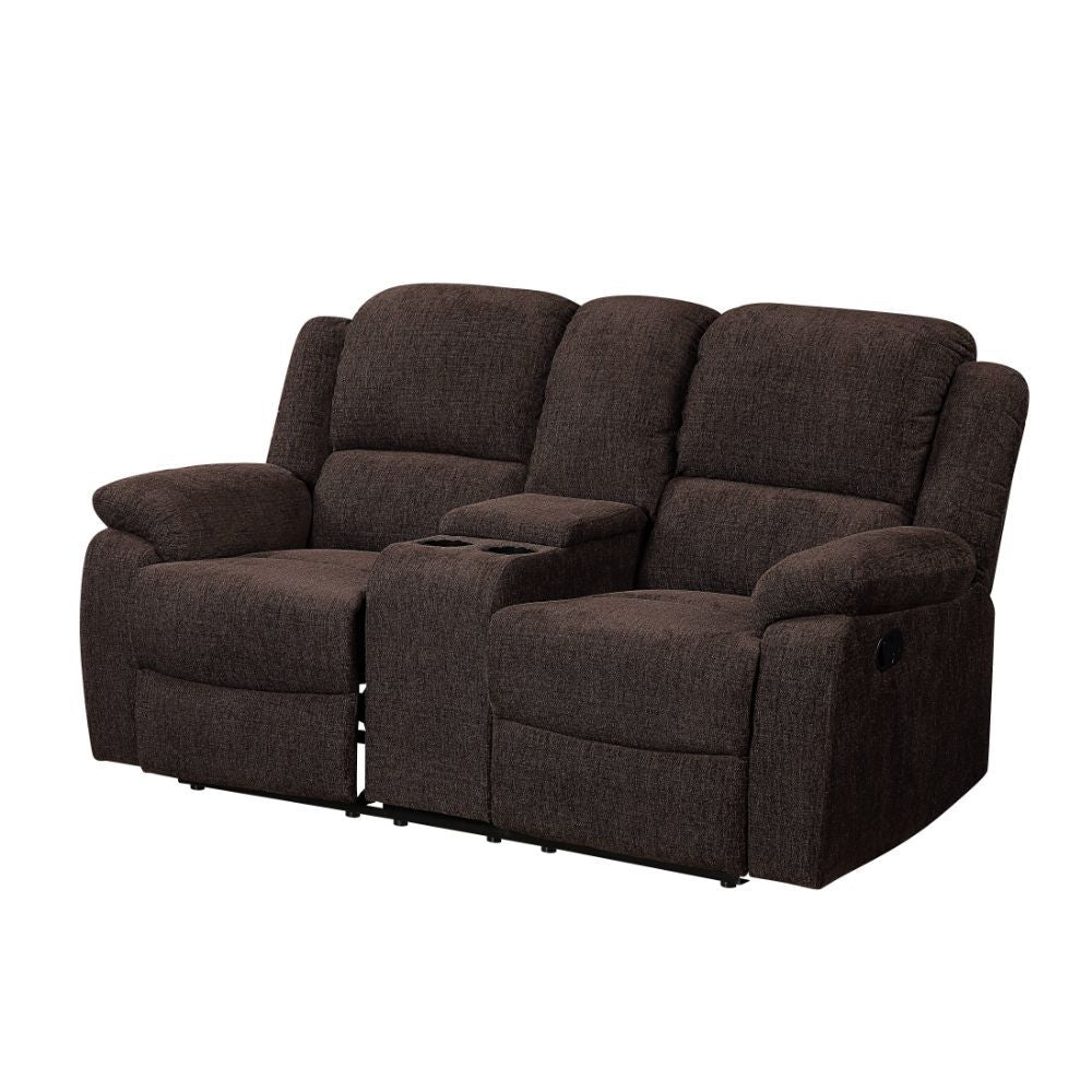 Madden - Motion Loveseat With Console - Brown Chenille - Urban Living Furniture (Los Angeles, CA)