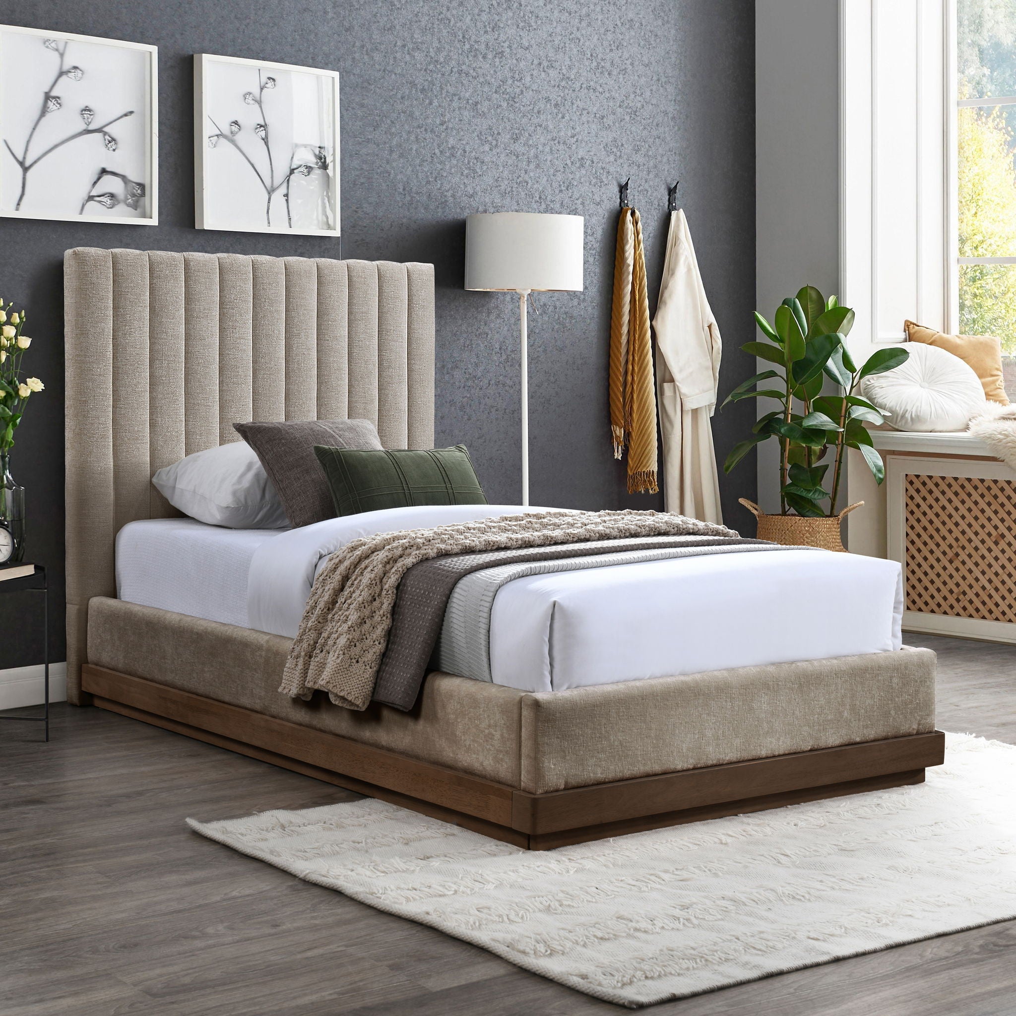 Emmet - Bed - Dark Brown Base - Urban Living Furniture (Los Angeles, CA)