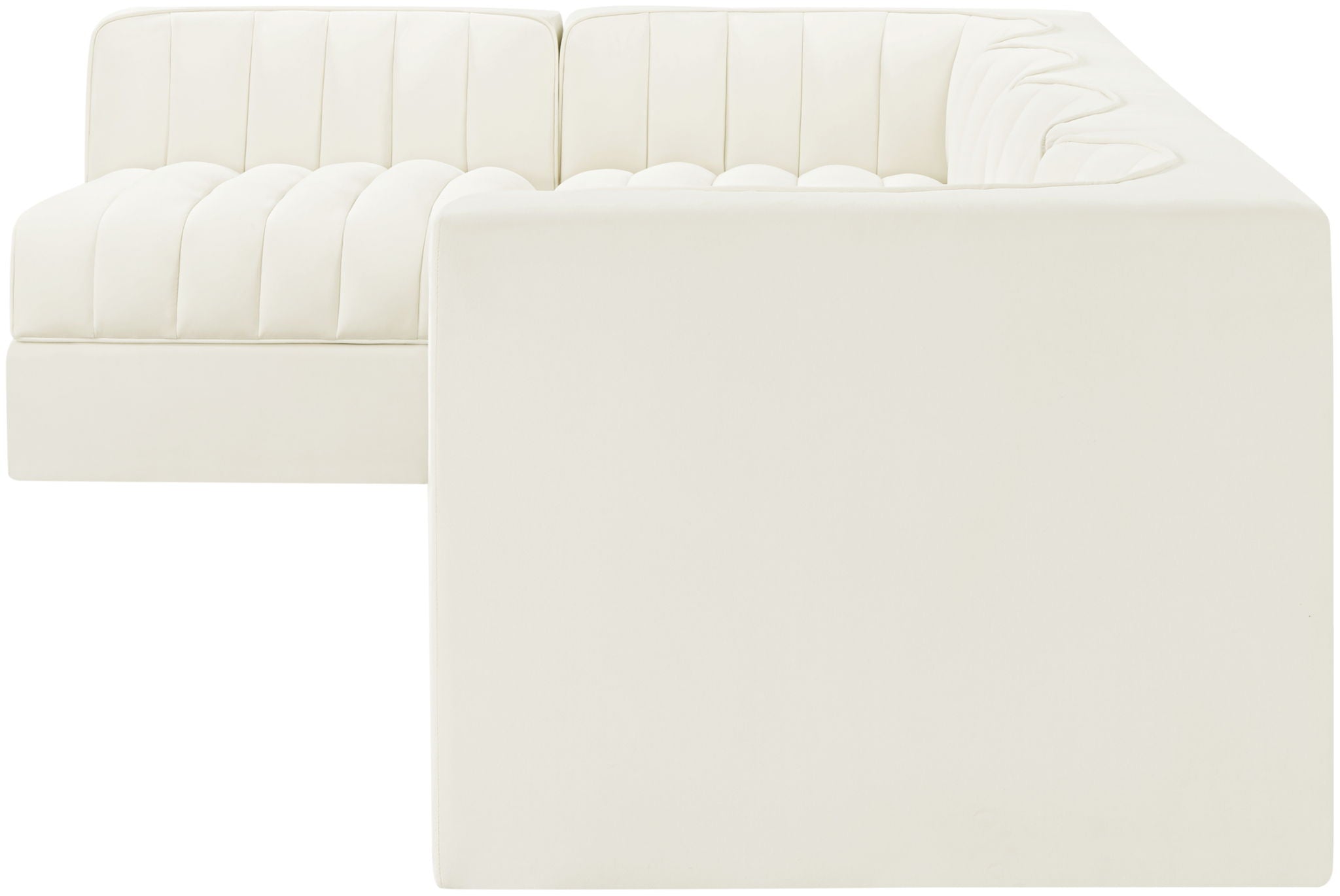 Rummi - Velvet Performance Fabric Upholstered 5 Piece Modular Sectional, L-Shaped (Right) - Urban Living Furniture (Los Angeles, CA)
