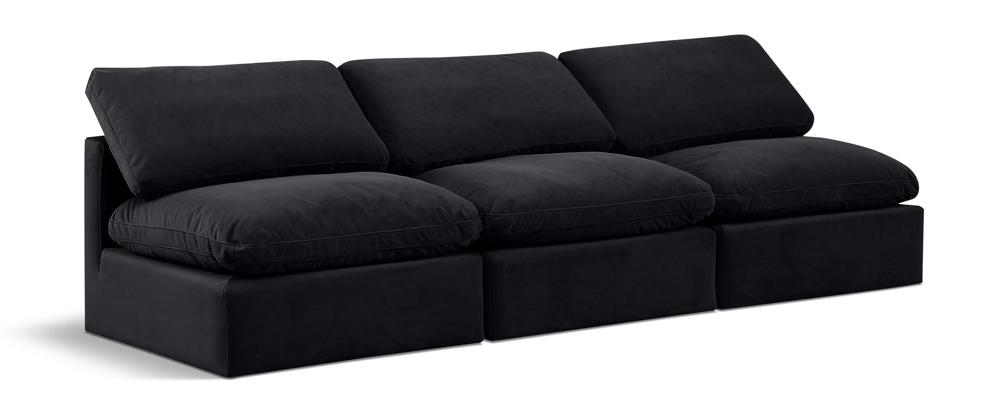 Indulge - Velvet 3 Seat Modular Armless Sofa - Urban Living Furniture (Los Angeles, CA)