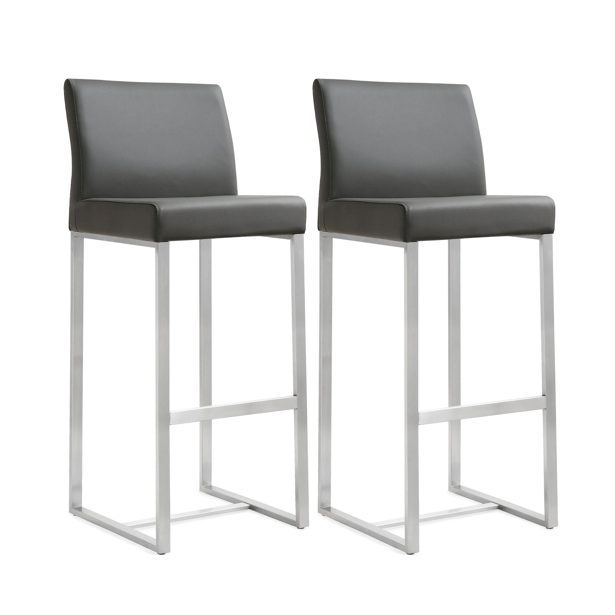 Denmark - Stainless Steel Barstool (Set of 2) - Urban Living Furniture (Los Angeles, CA)