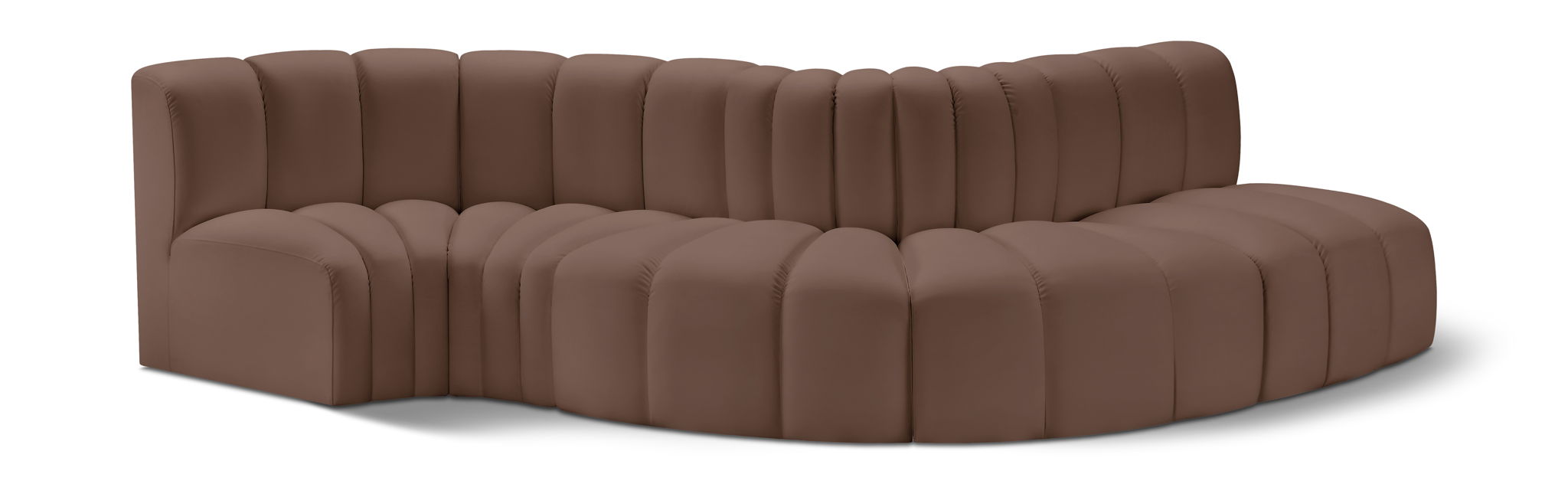 Arc - Faux Leather 5 Piece Modular Sofa - Urban Living Furniture (Los Angeles, CA)