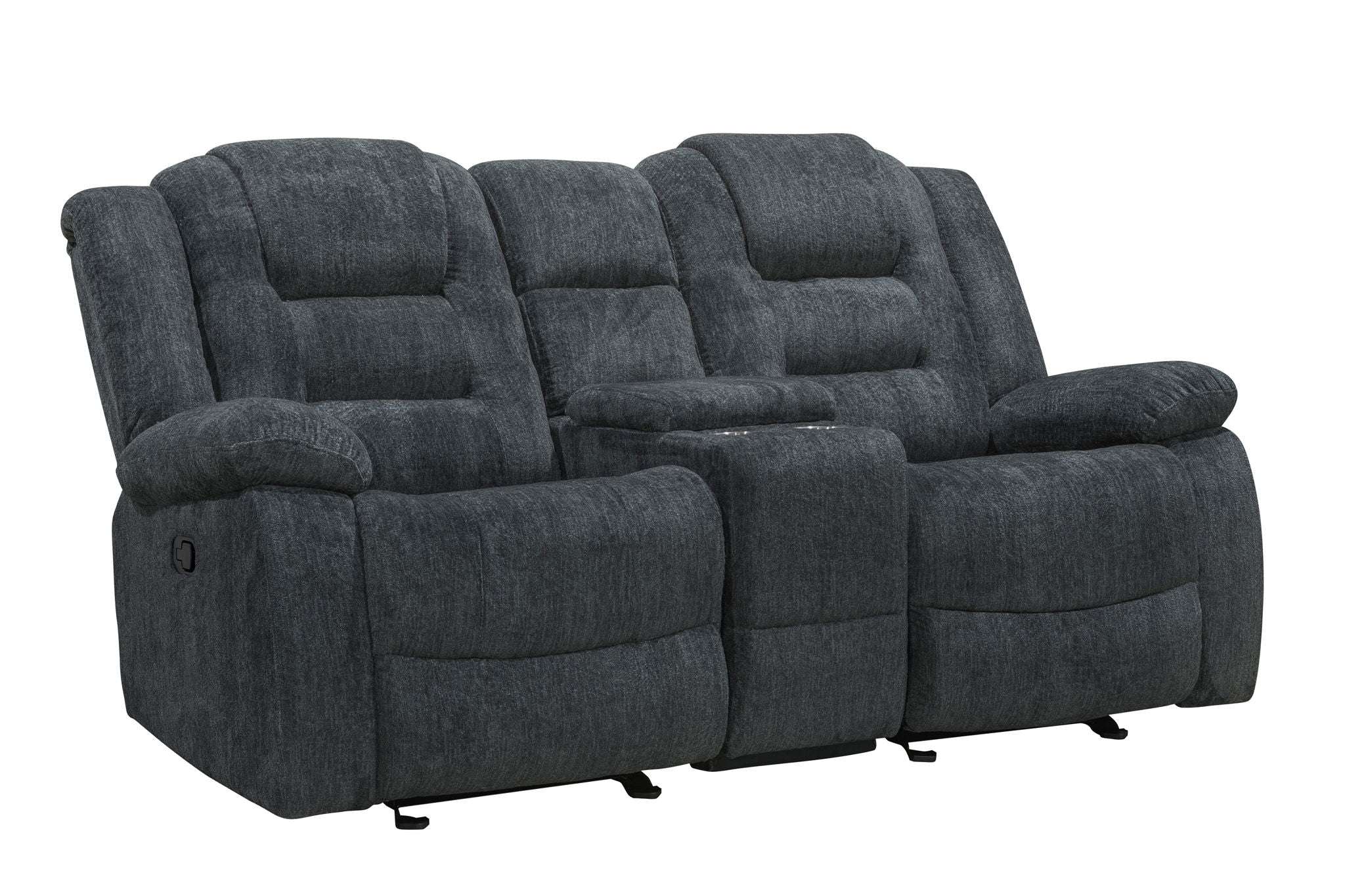 Bolton - Glider Reclining Console Loveseat - Misty Storm - Urban Living Furniture (Los Angeles, CA)