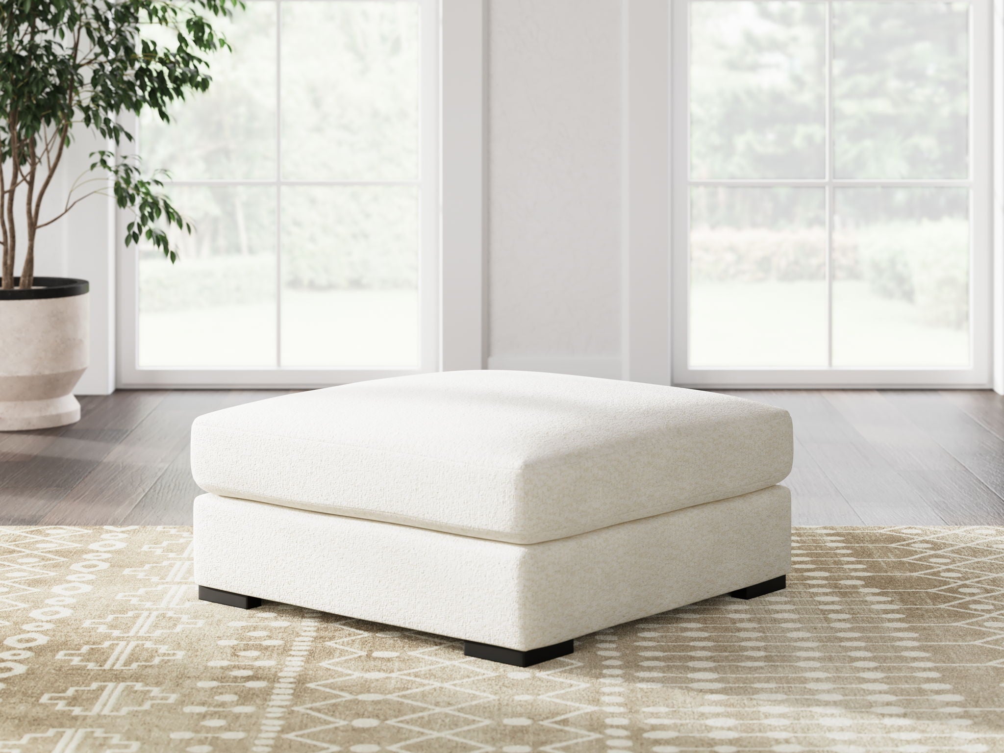 Donelson Creek - Vanilla - Oversized Accent Ottoman - Urban Living Furniture (Los Angeles, CA)