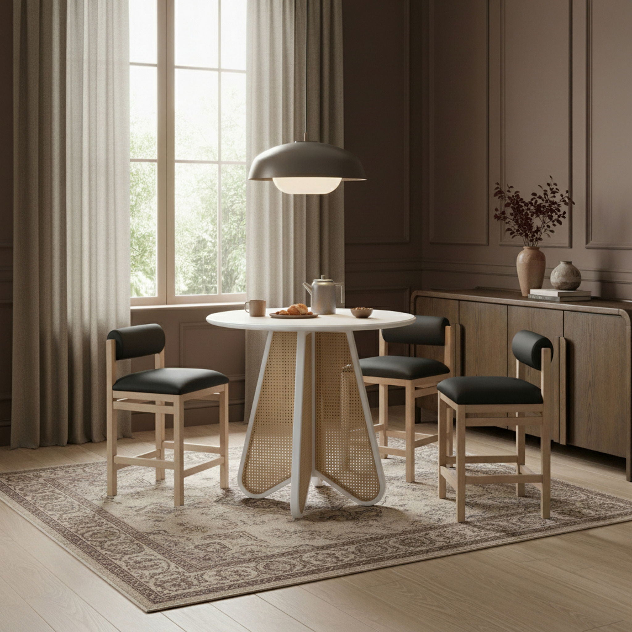 Butterfly - Solid Wood And Natural Cane Table - Urban Living Furniture (Los Angeles, CA)