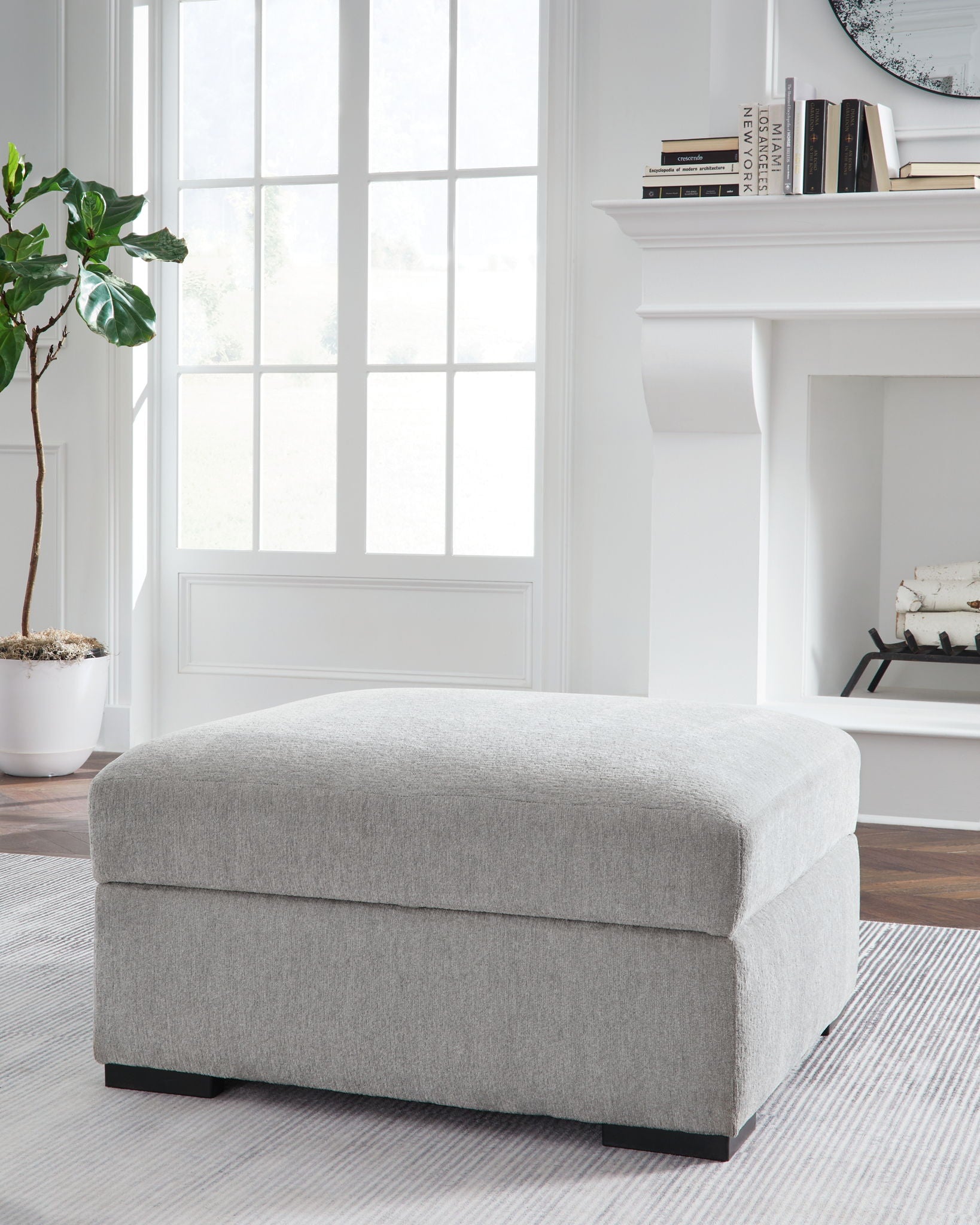 Gabyleigh - Nickel - Ottoman With Storage - Urban Living Furniture (Los Angeles, CA)