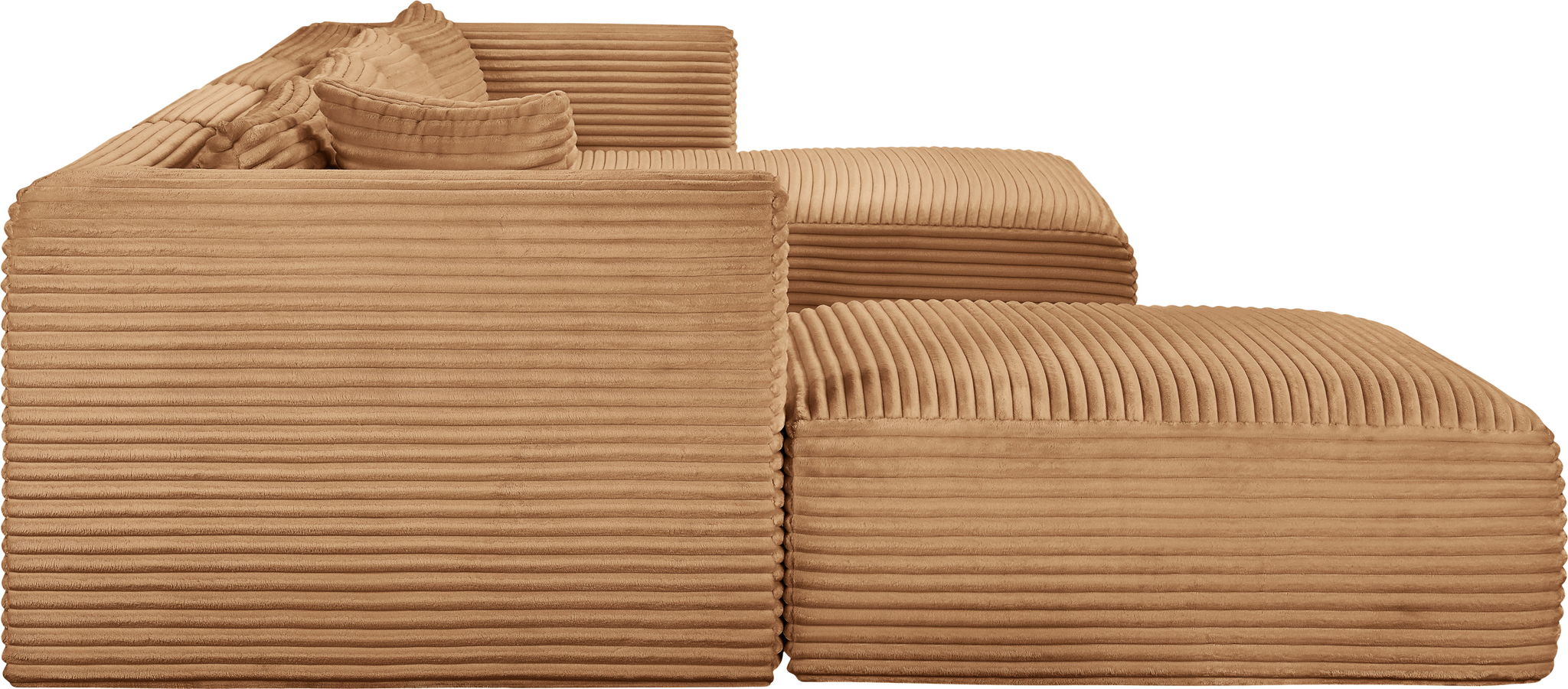 Shaggy - Fabric 5 Piece Modular Sectional With Chaise And Ottoman - Urban Living Furniture (Los Angeles, CA)