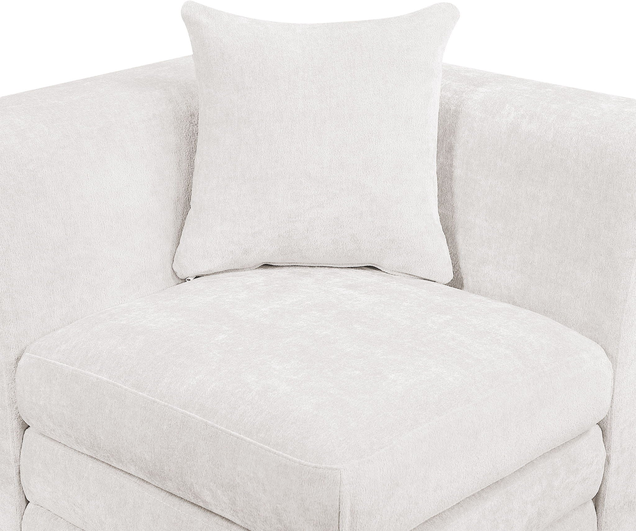 Stellar - Chenille Fabric Upholstered Modular Corner Chair - Urban Living Furniture (Los Angeles, CA)