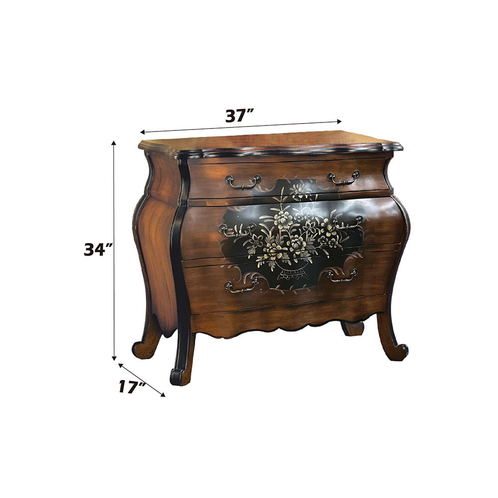 Roma - 37" Chest - Oak & Antique Black - Urban Living Furniture (Los Angeles, CA)