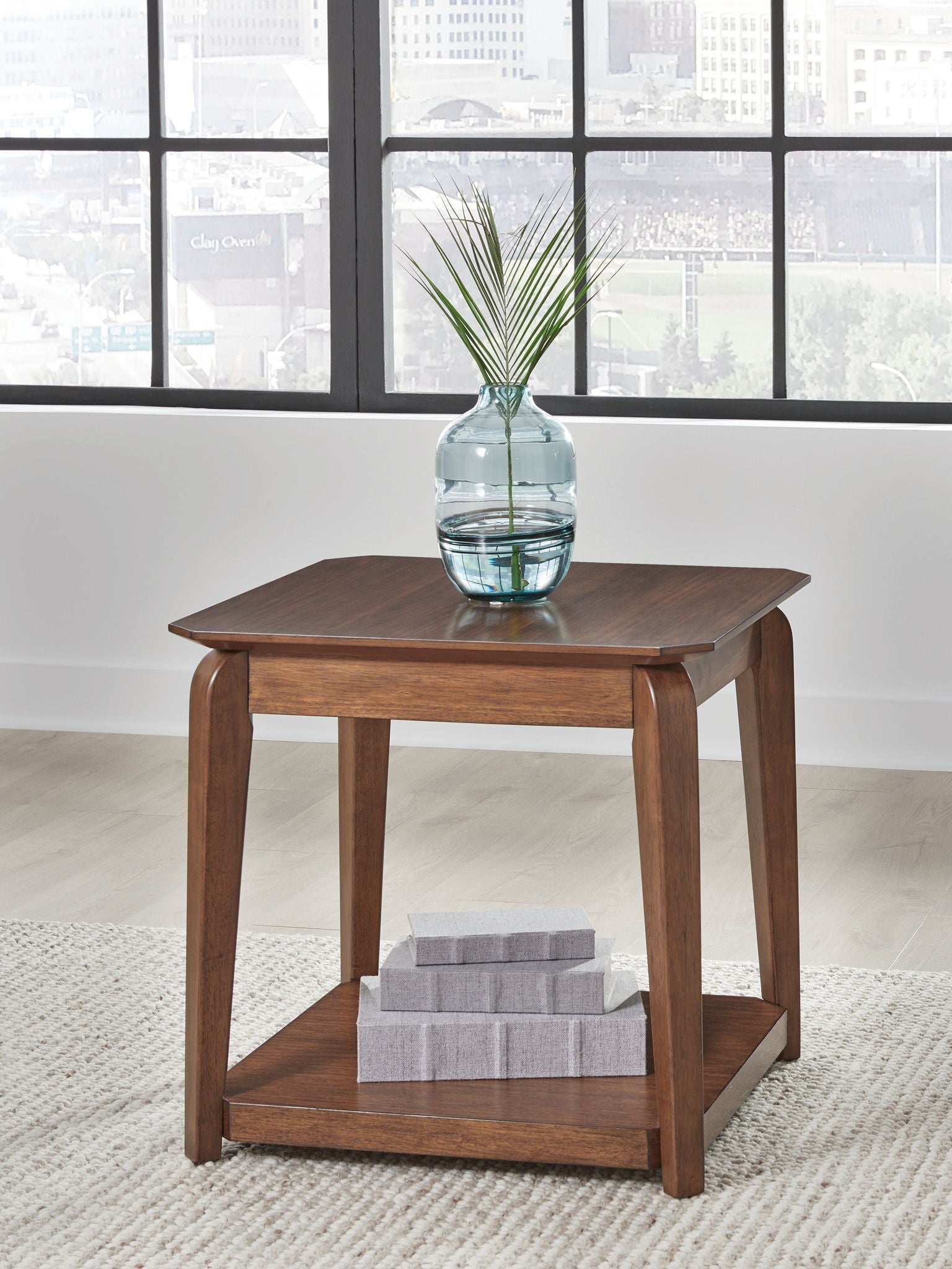Trenmour - Medium Brown - Square End Table - Urban Living Furniture (Los Angeles, CA)