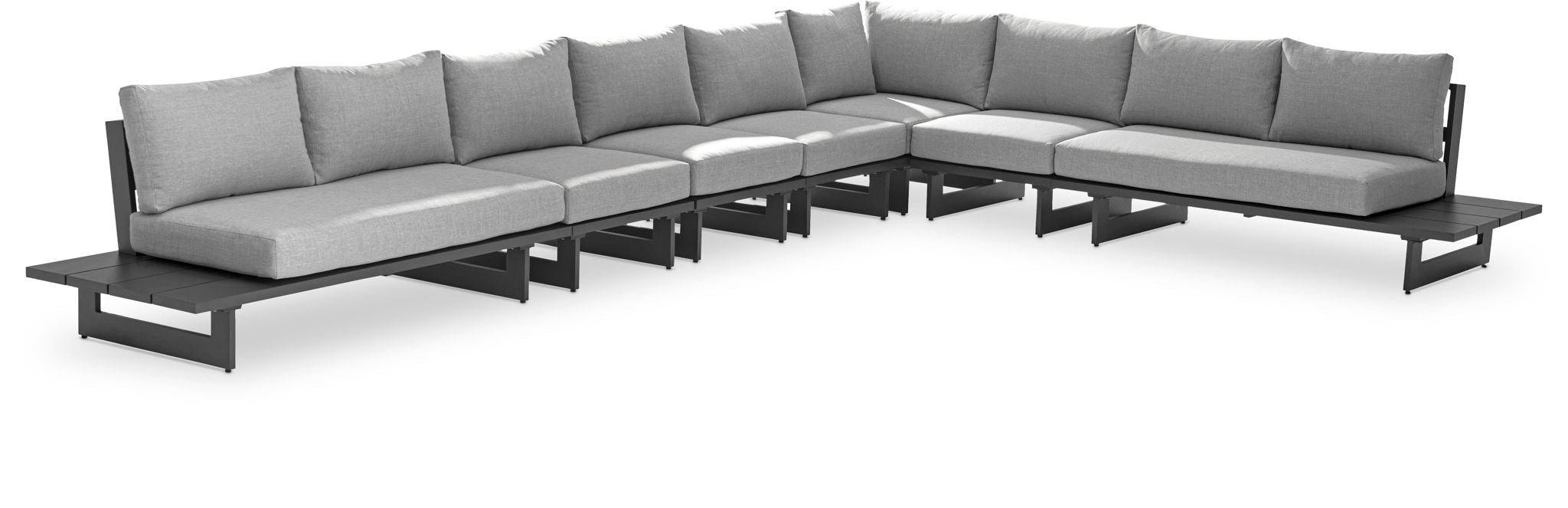 Maldives - 7 Piece Water Resistant Outdoor Patio Modular Sectional With Gray Base - Urban Living Furniture (Los Angeles, CA)
