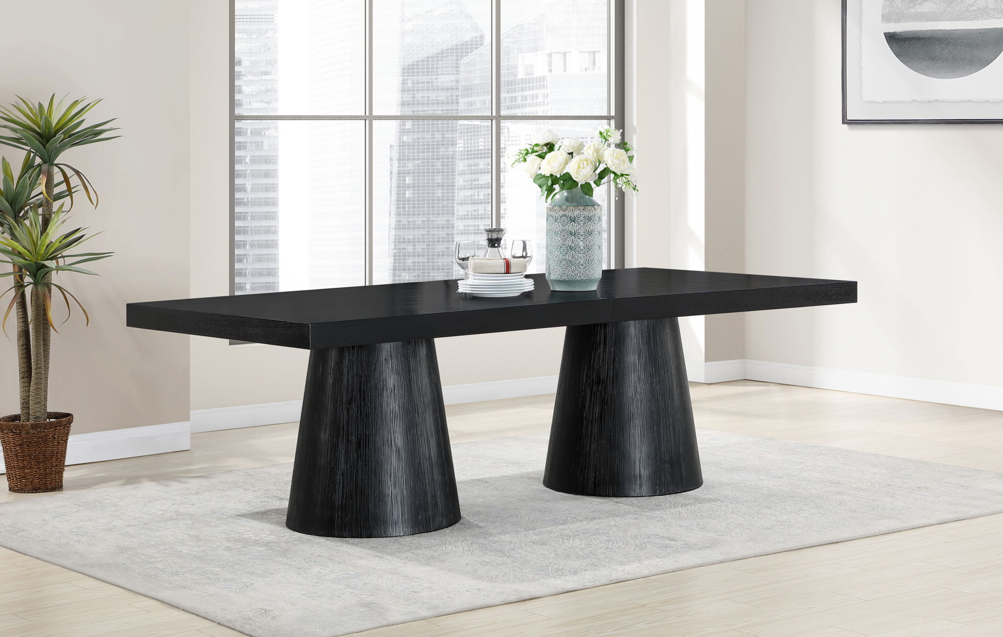 Tavolo - Oak Veneer Dining Table - Urban Living Furniture (Los Angeles, CA)