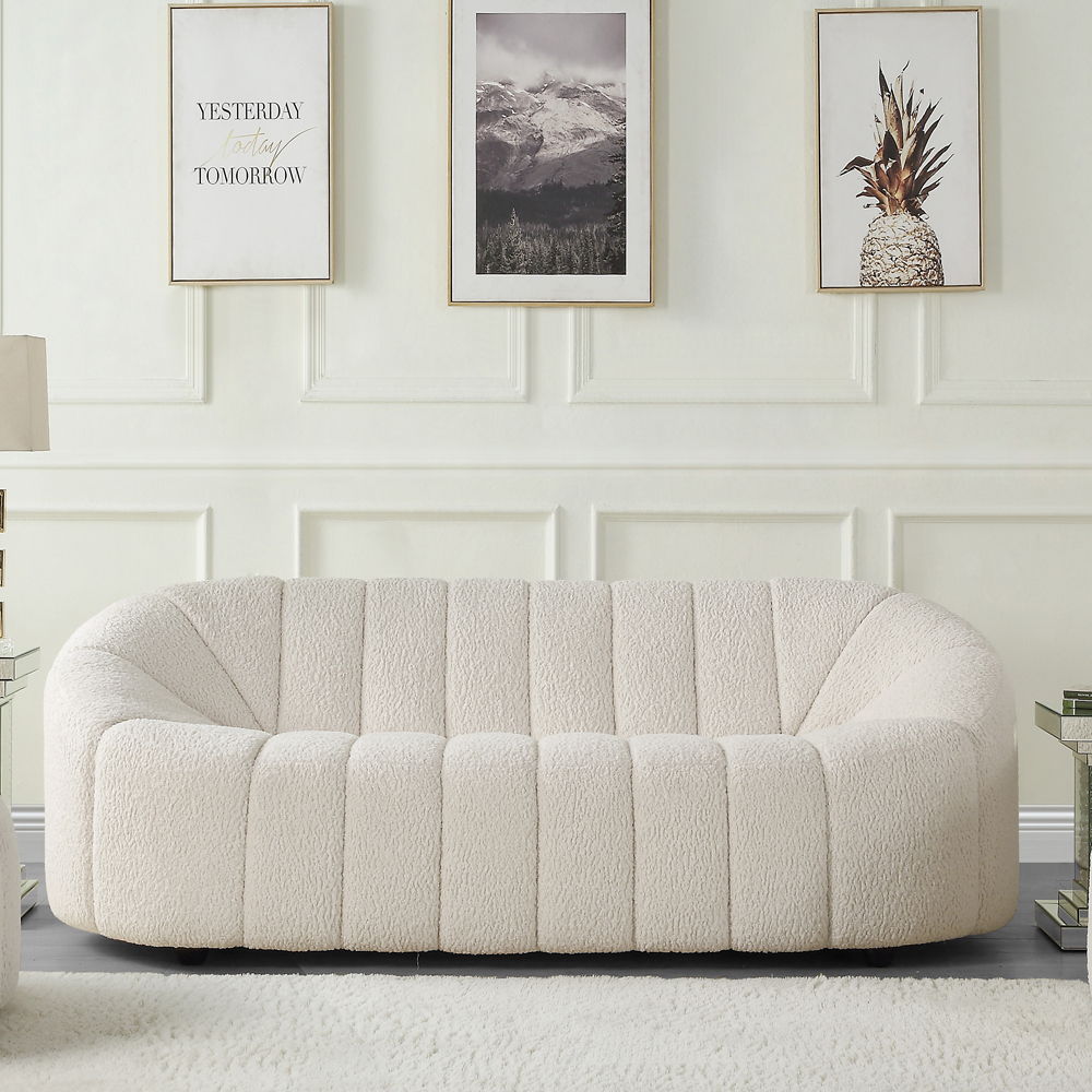 Osmash - Sofa - White Teddy Sherpa - Urban Living Furniture (Los Angeles, CA)