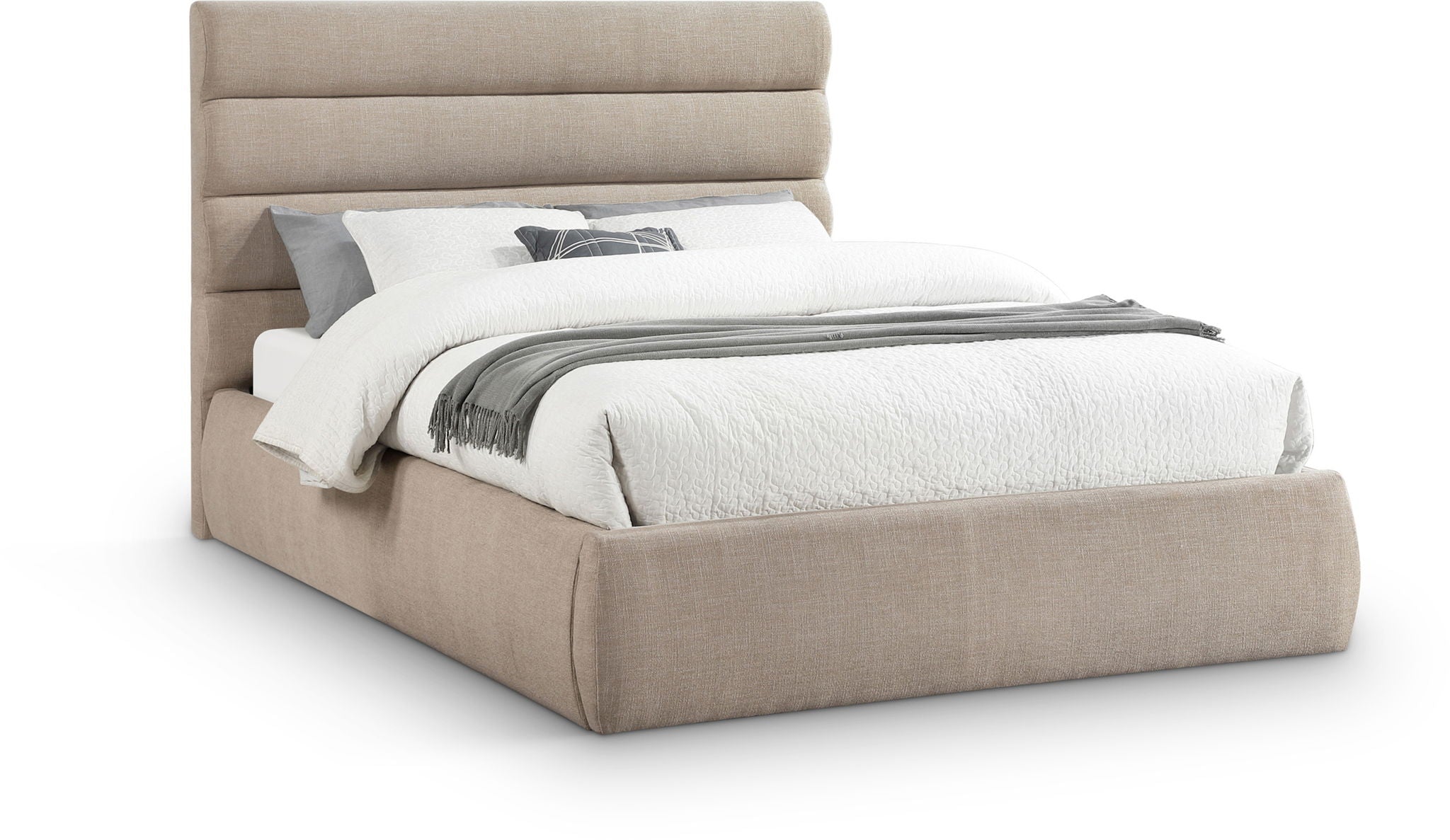 Adam - Linen Fabric Bed With 52" Headboard - Urban Living Furniture (Los Angeles, CA)