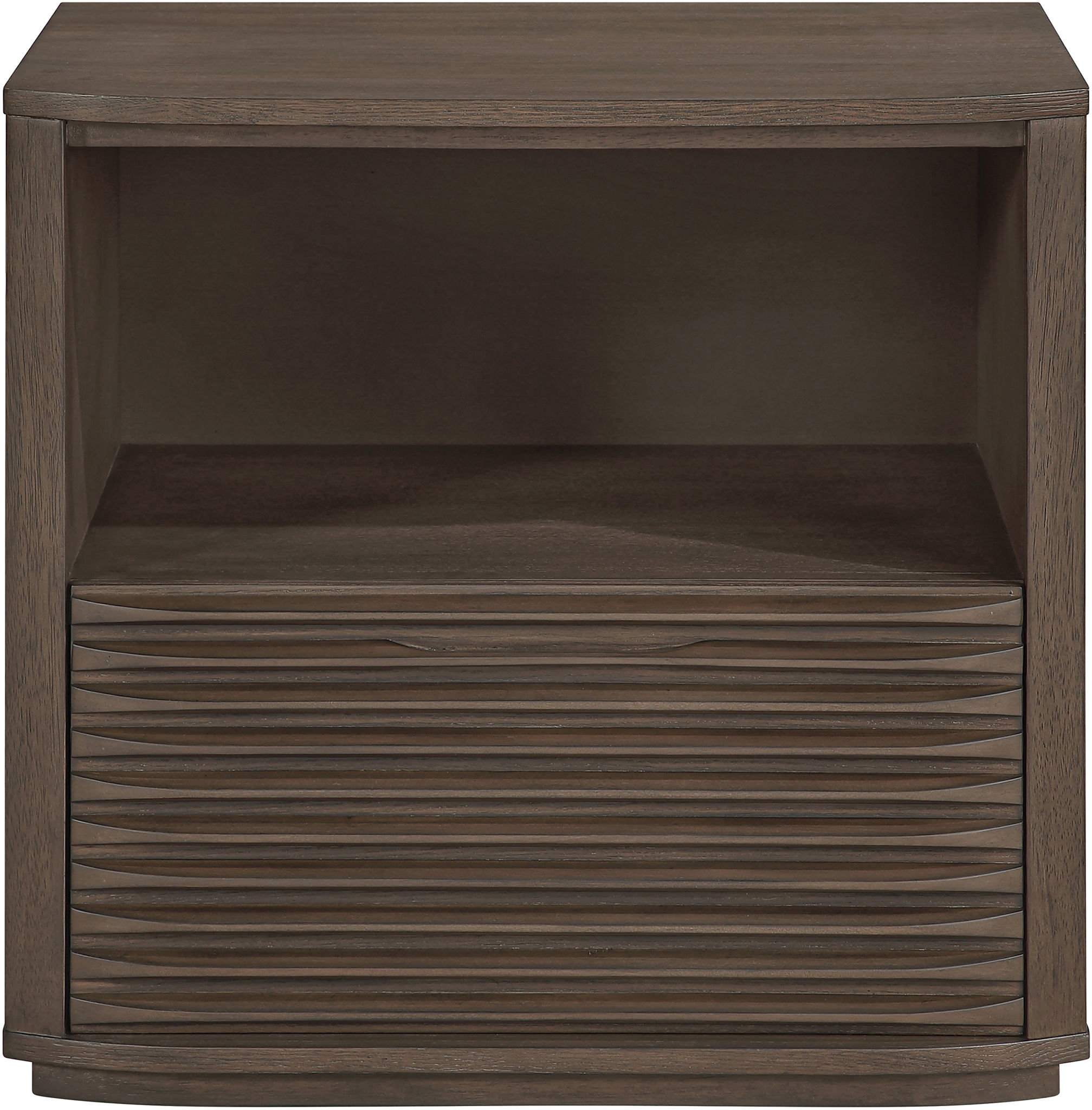 Morino - Oak Veneer And Solid Wood Nightstand - Brown - Urban Living Furniture (Los Angeles, CA)