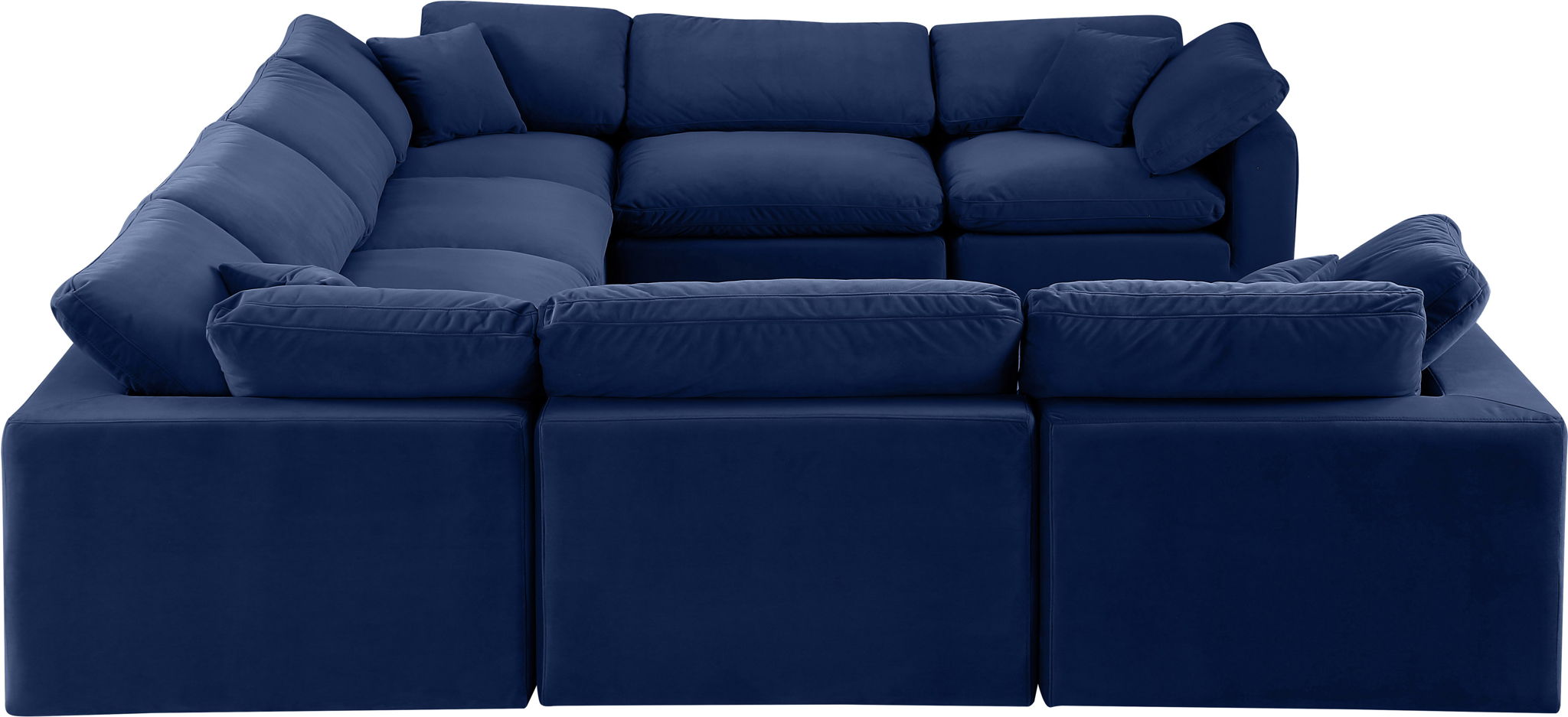 Comfy - 8 Piece Velvet Modular Sectional - Urban Living Furniture (Los Angeles, CA)