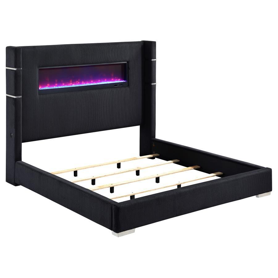 Tisdall - Upholstered Fireplace Bed - Urban Living Furniture (Los Angeles, CA)