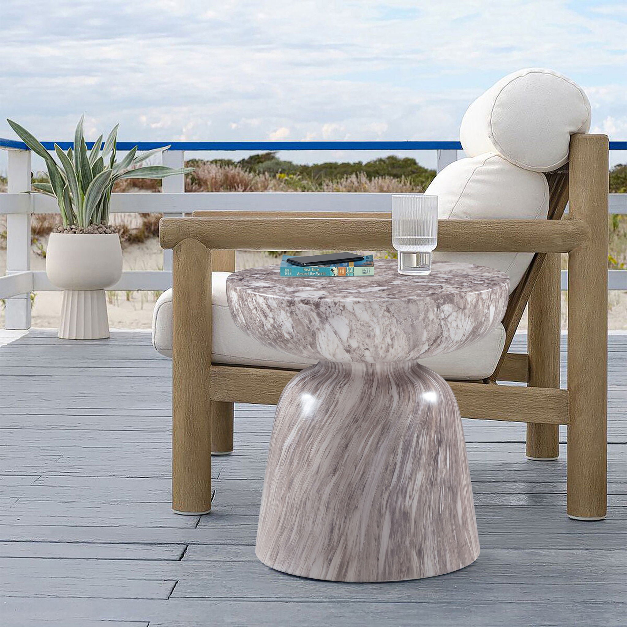 Avellino - Concrete End Table - Urban Living Furniture (Los Angeles, CA)