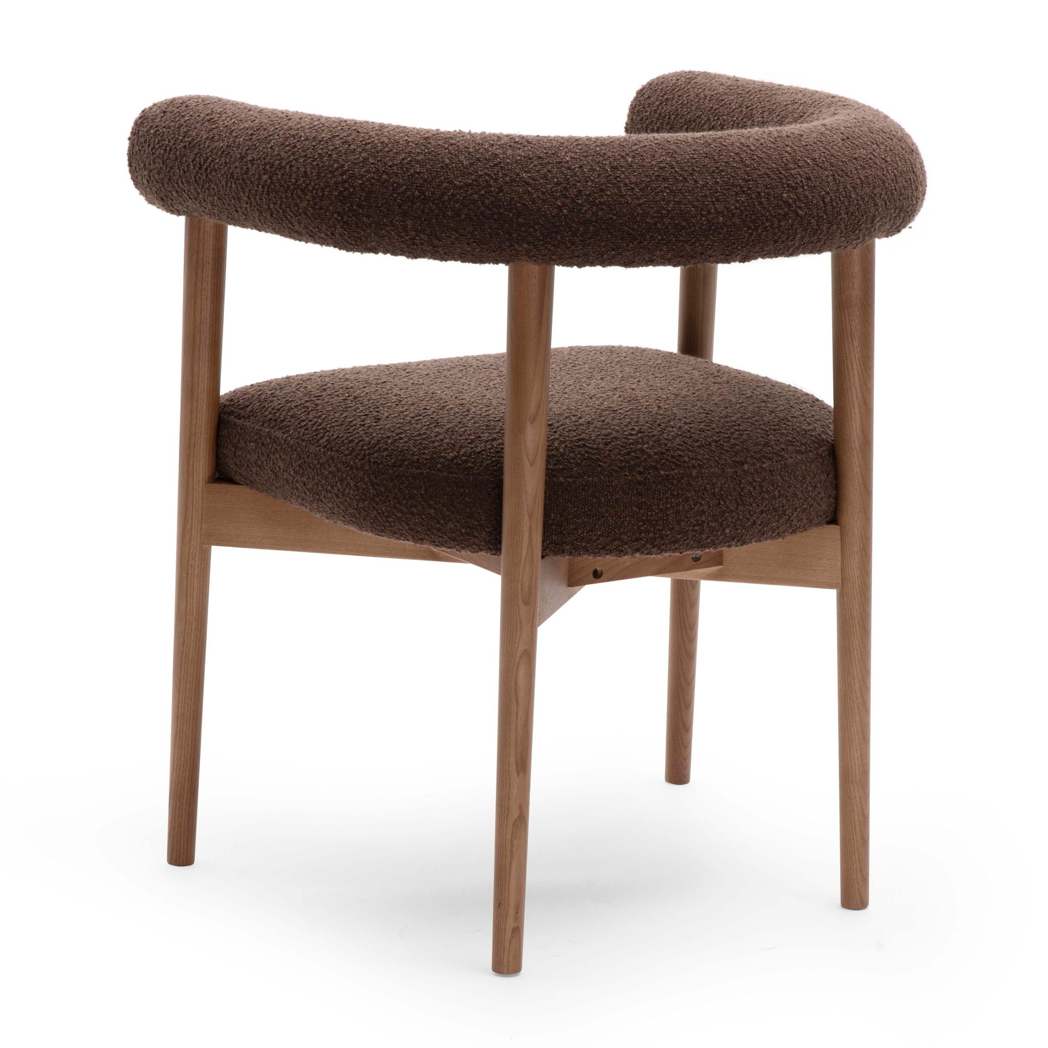 Spara - Performance Boucle Dining Chair - Chocolate Brown - Urban Living Furniture (Los Angeles, CA)