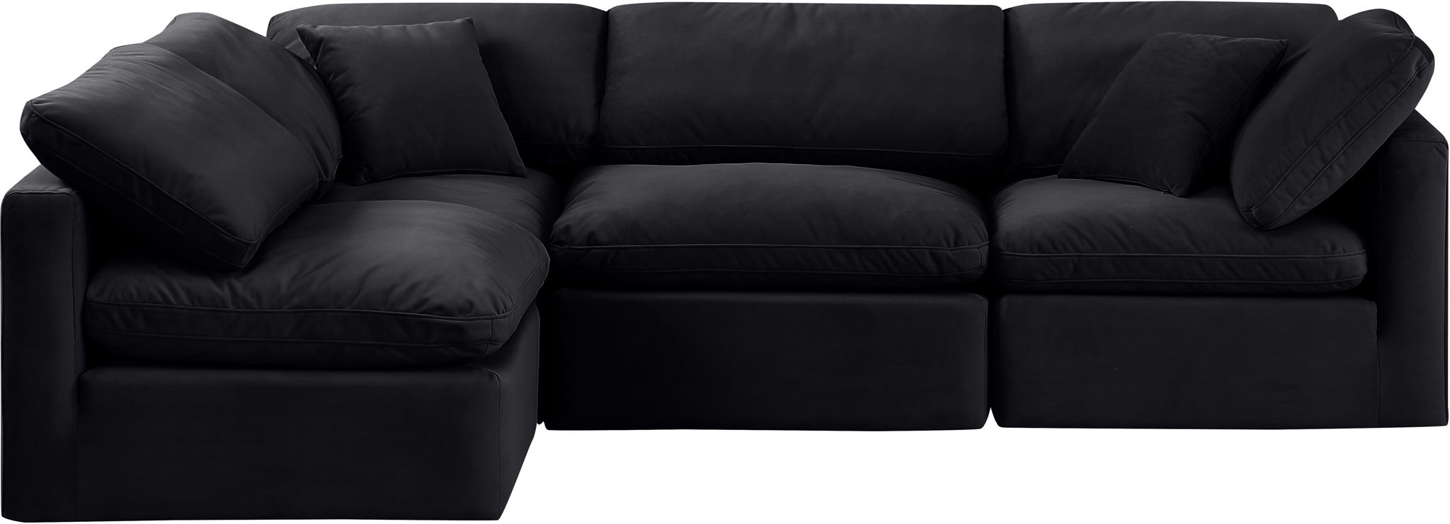 Indulge - Velvet 4 Piece Modular Sectional - Urban Living Furniture (Los Angeles, CA)