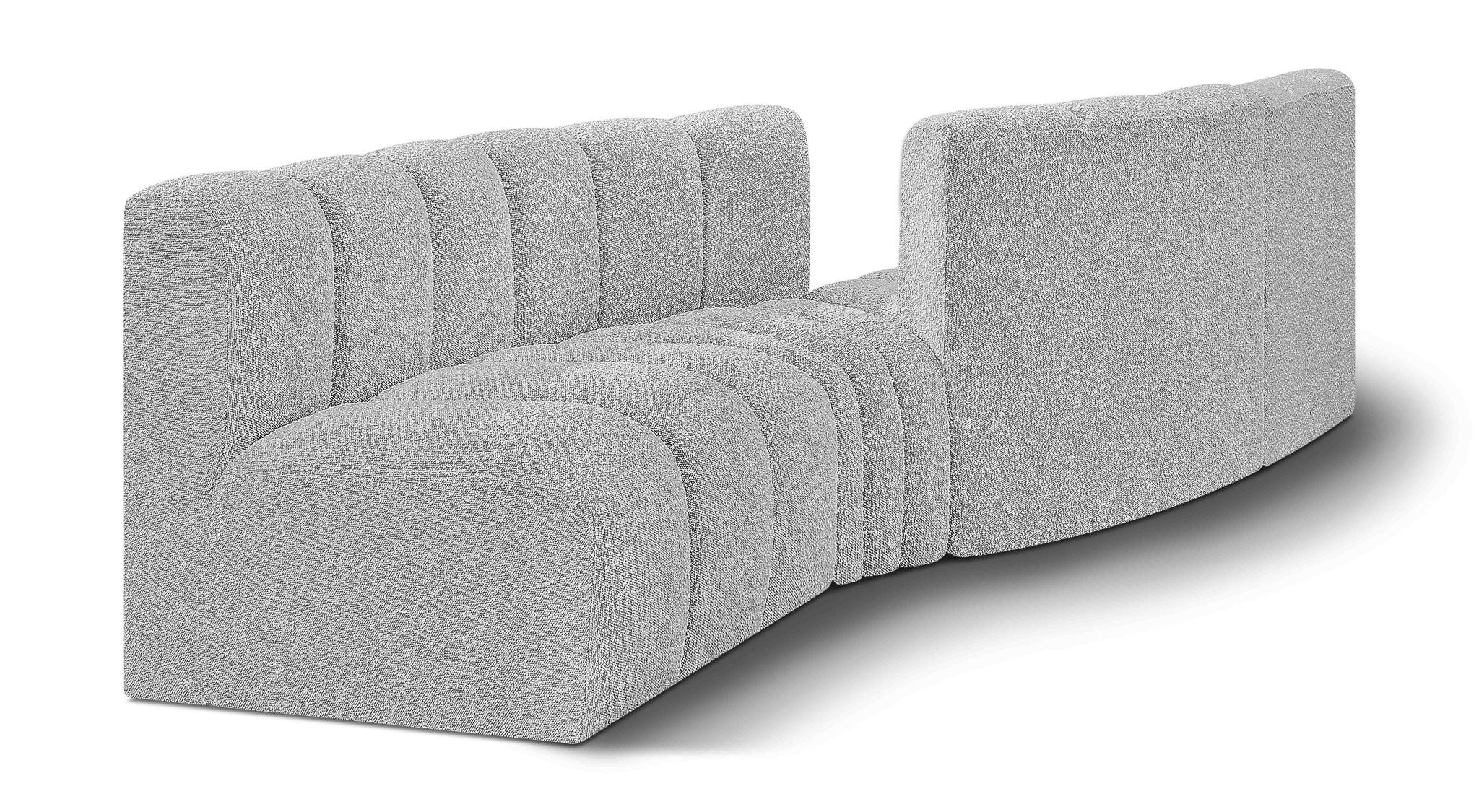 Arc - Boucle Fabric 4 Piece Sofa - Urban Living Furniture (Los Angeles, CA)