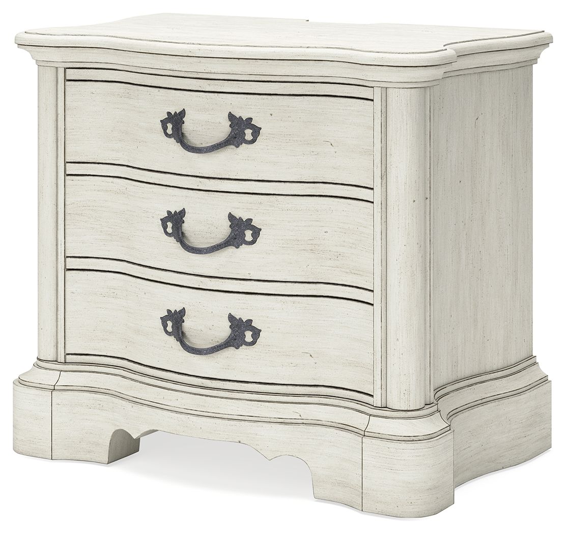 Arlendyne - Antique White - Three Drawer Night Stand - Urban Living Furniture (Los Angeles, CA)