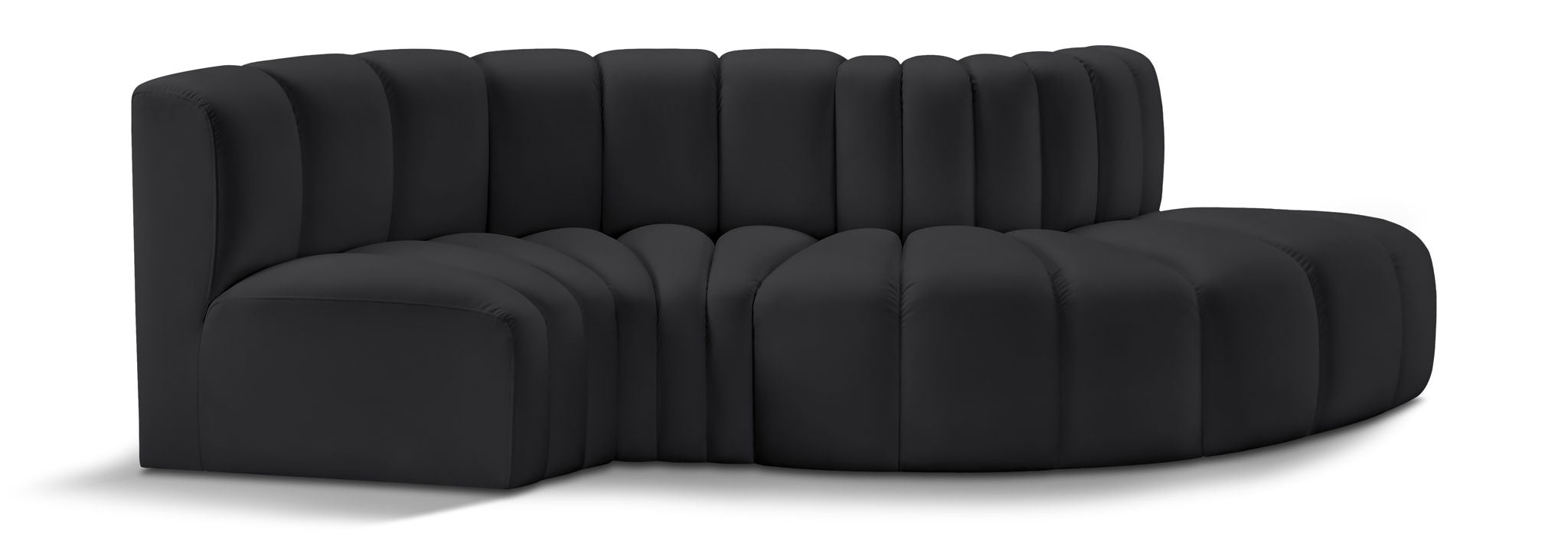 Arc - Faux Leather 4 Piece L-Shaped Modular Sofa - Urban Living Furniture (Los Angeles, CA)
