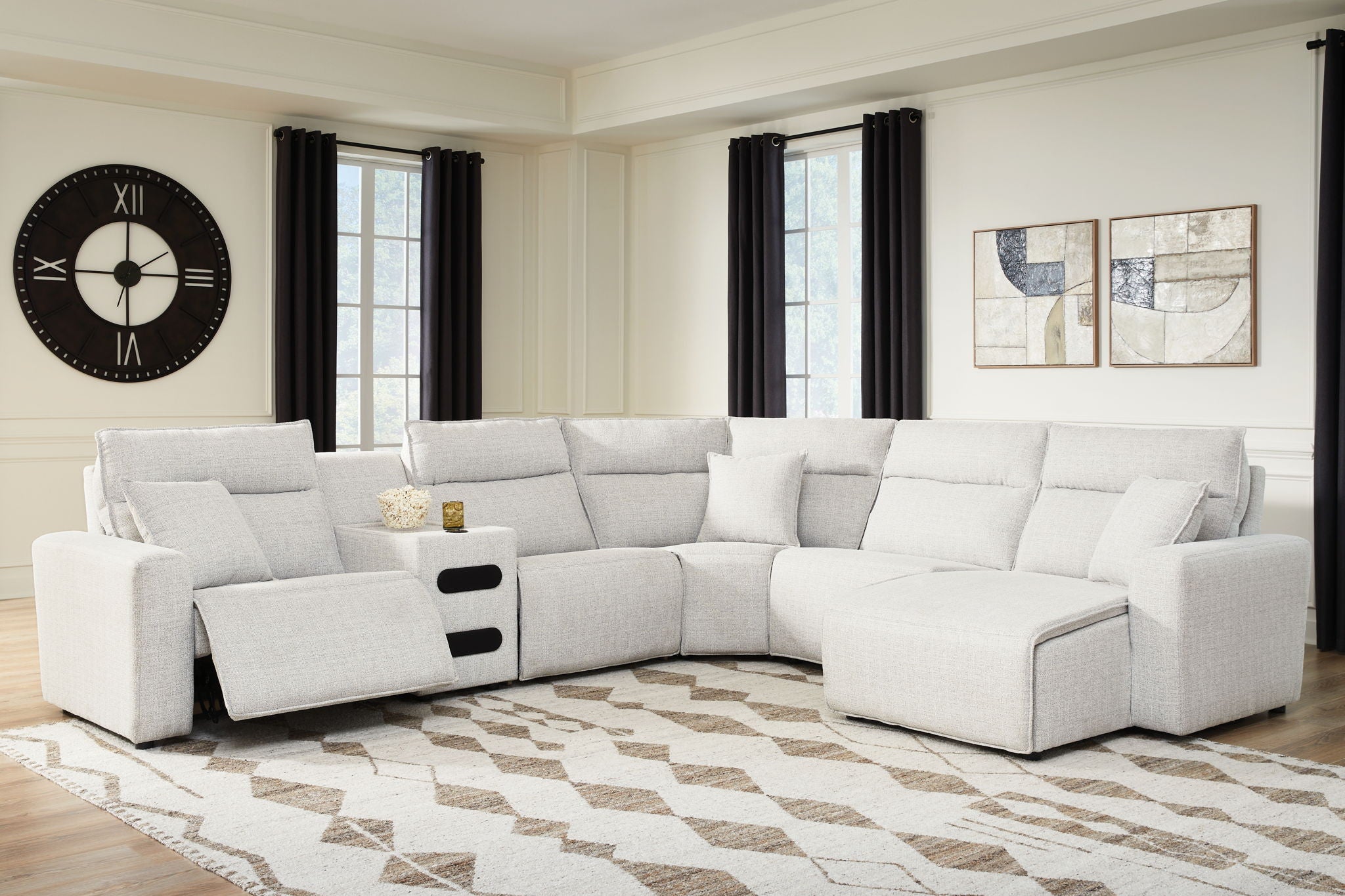Modmax II - Reclining Sectional - Stone - Urban Living Furniture (Los Angeles, CA)