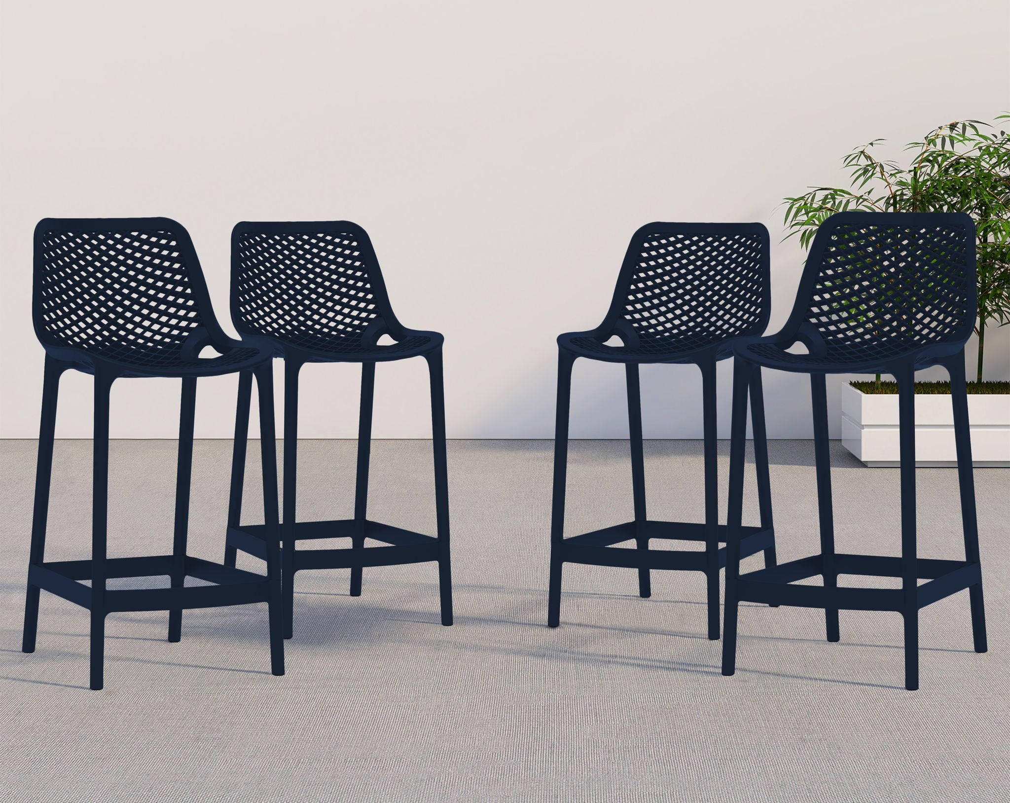 Mykonos - Outdoor Patio Stool Set - Urban Living Furniture (Los Angeles, CA)