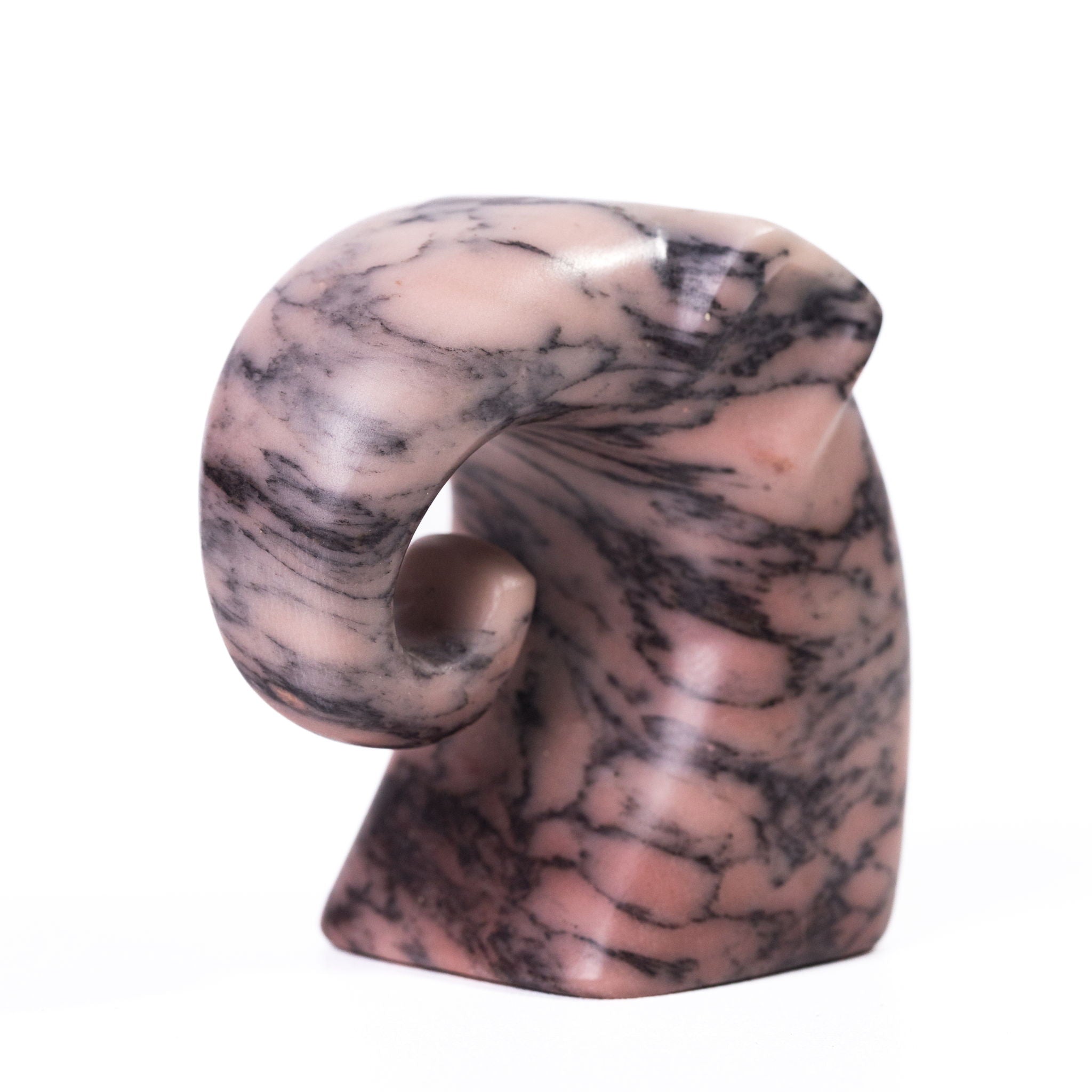 Marble Elephant Statue - Pink Green - Urban Living Furniture (Los Angeles, CA)