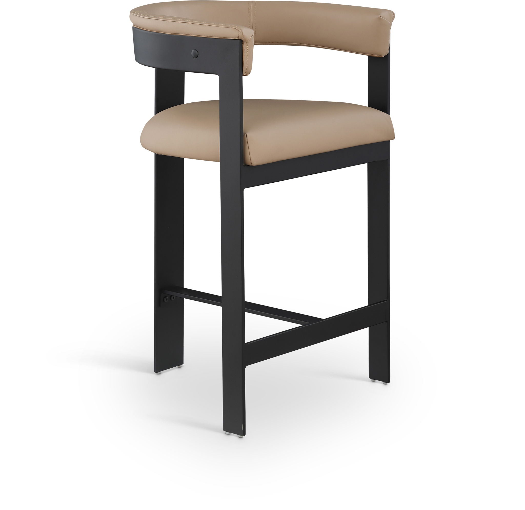 Romeo - Faux Leather Counter Stool With Black Base (Set of 2) - Urban Living Furniture (Los Angeles, CA)