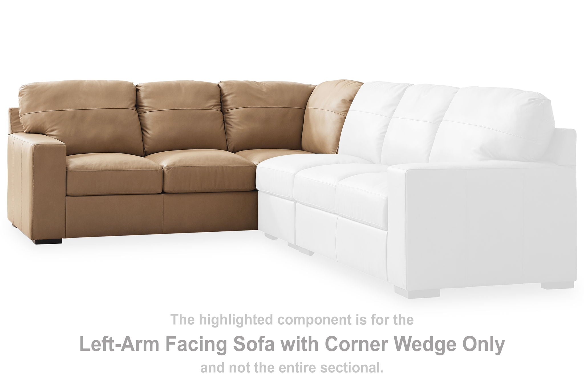 Bandon - Toffee - Laf Sofa With Corner Wedge - Urban Living Furniture (Los Angeles, CA)