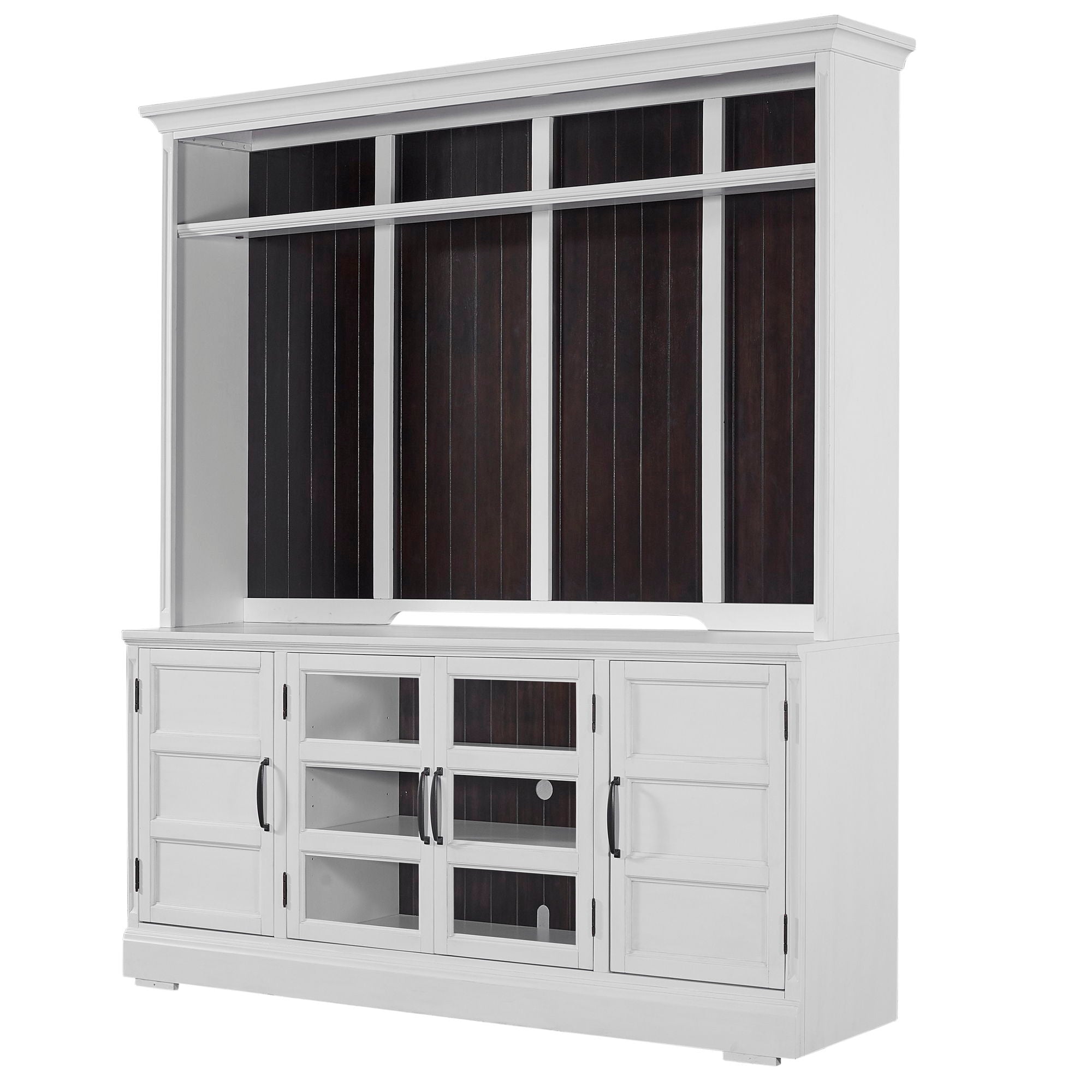 Shoreham - 76" TV Console With Hutch - Effortless White - Urban Living Furniture (Los Angeles, CA)
