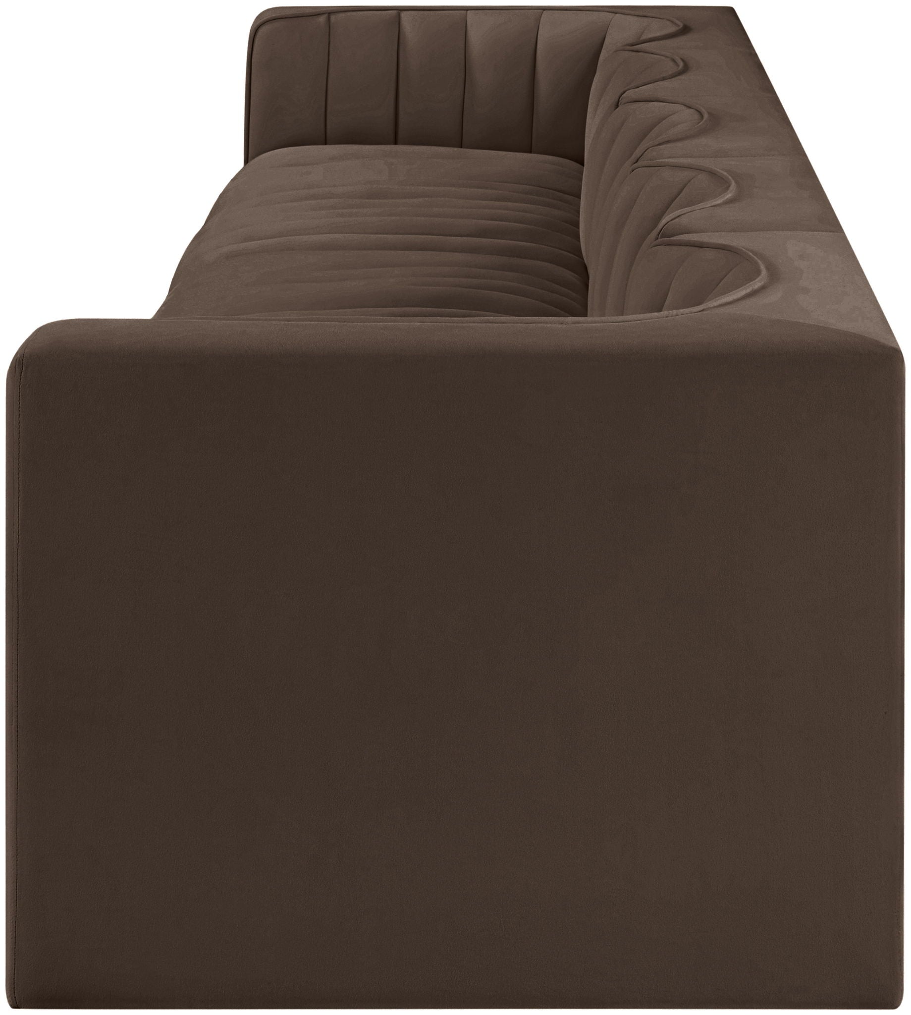 Rummi - Velvet Performance Fabric Upholstered 5 Piece Modular Sofa - Urban Living Furniture (Los Angeles, CA)