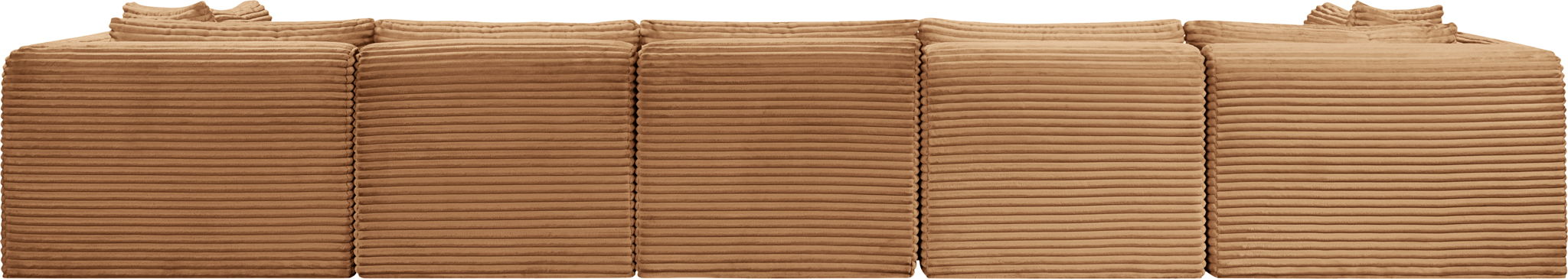 Shaggy - Fabric 7 Piece Modular U-Shaped Armless Sectional