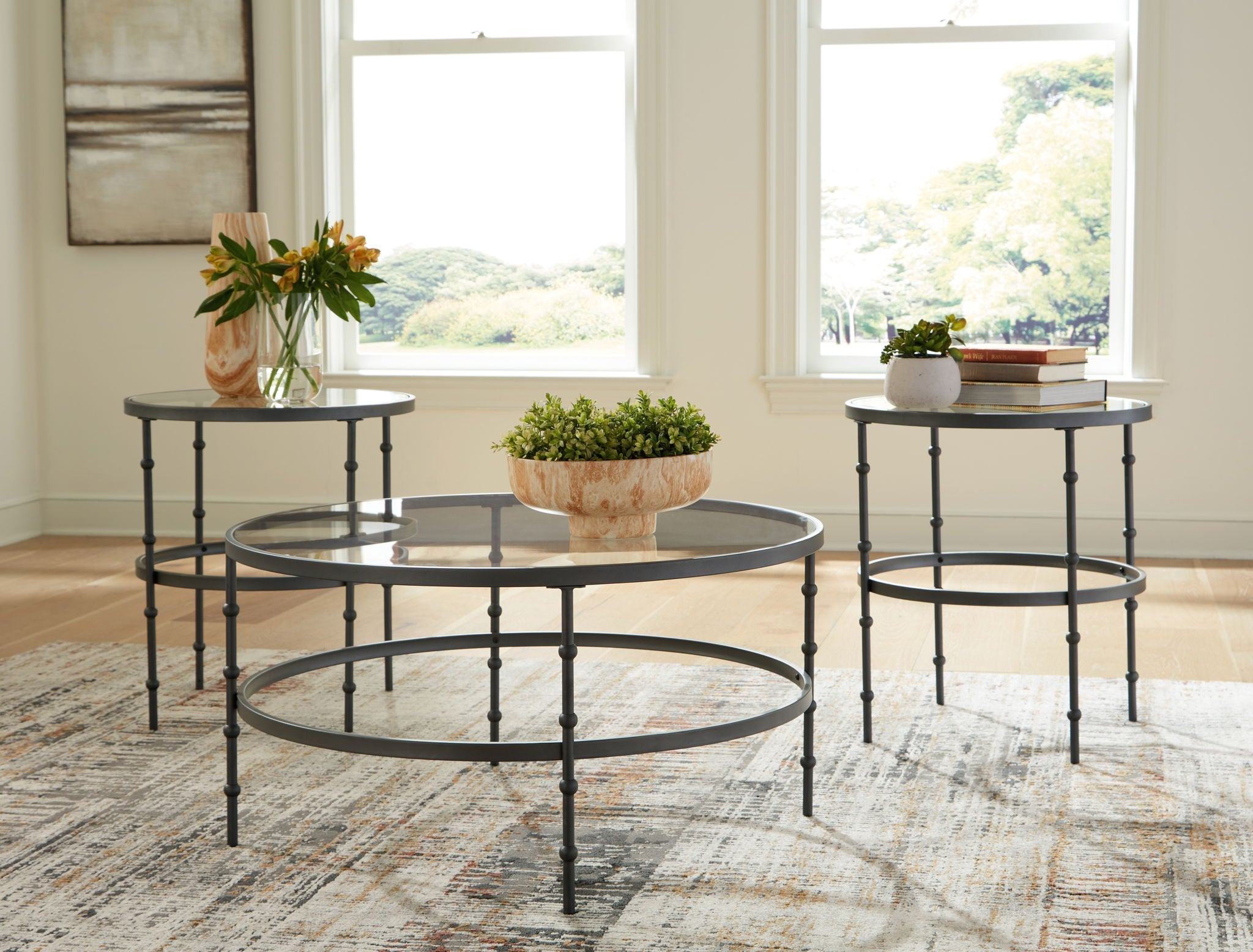 Kellyco - Gunmetal - Occasional Table Set (Set of 3) - Urban Living Furniture (Los Angeles, CA)