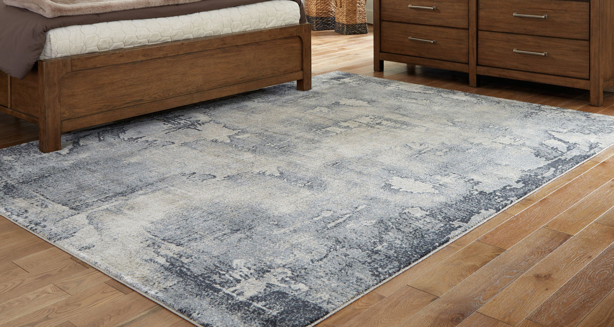 Langrich - 5' x 7' Rug - Blue / Gray / Cream - Urban Living Furniture (Los Angeles, CA)
